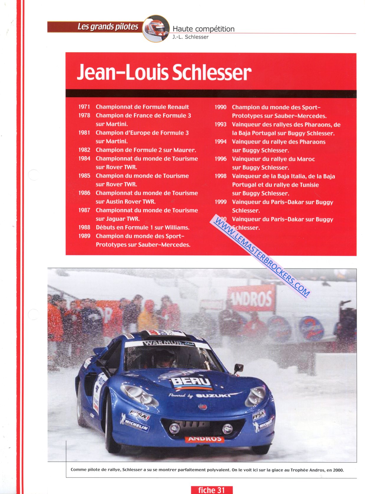 FICHE PILOTE JEAN-LOUIS SCHLESSER