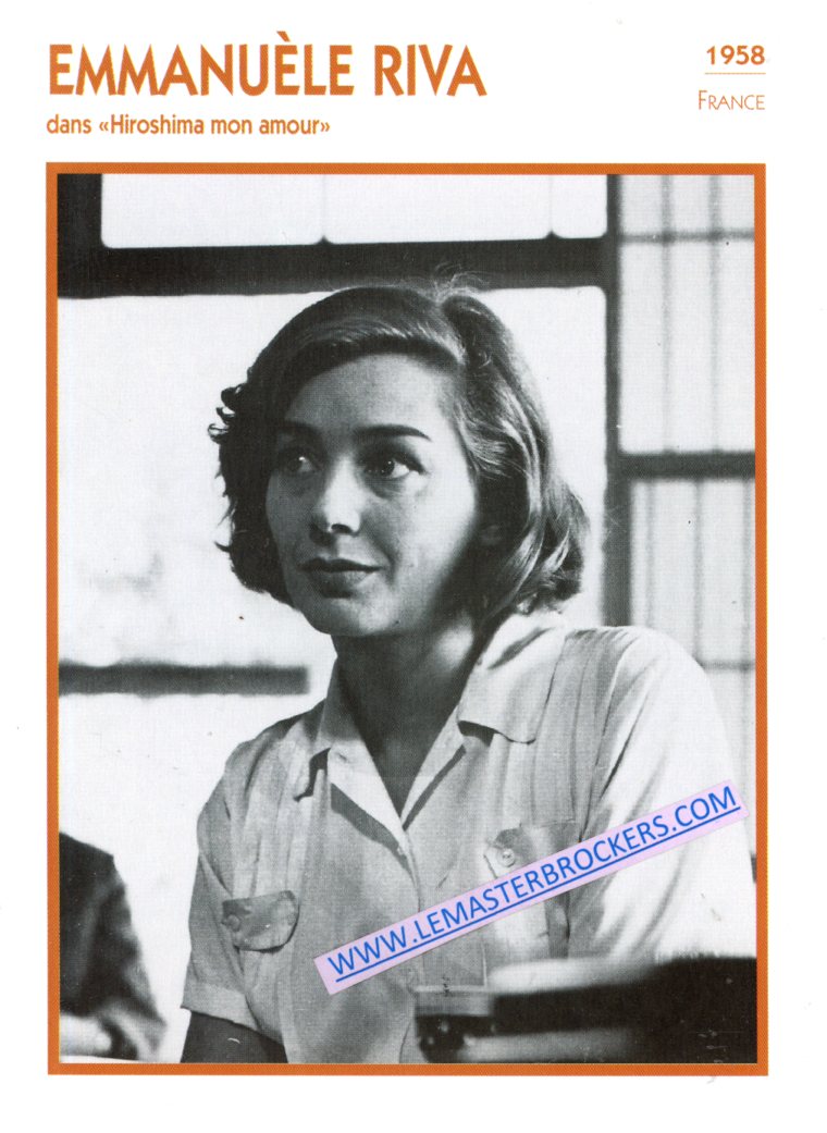 FICHE EMMANUÈLE RIVA DANS HIROSHIMA AMOUR 1958