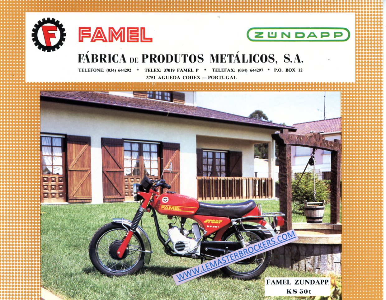 brochure moto FAMEL ZUNDAPP KS50 T