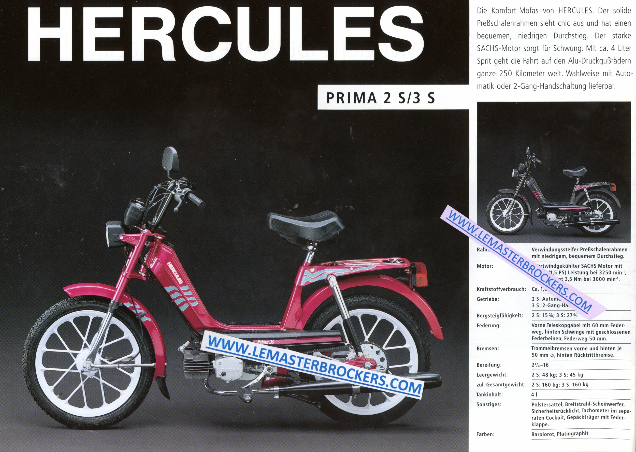 HERCULES PRIMA 2S 3S