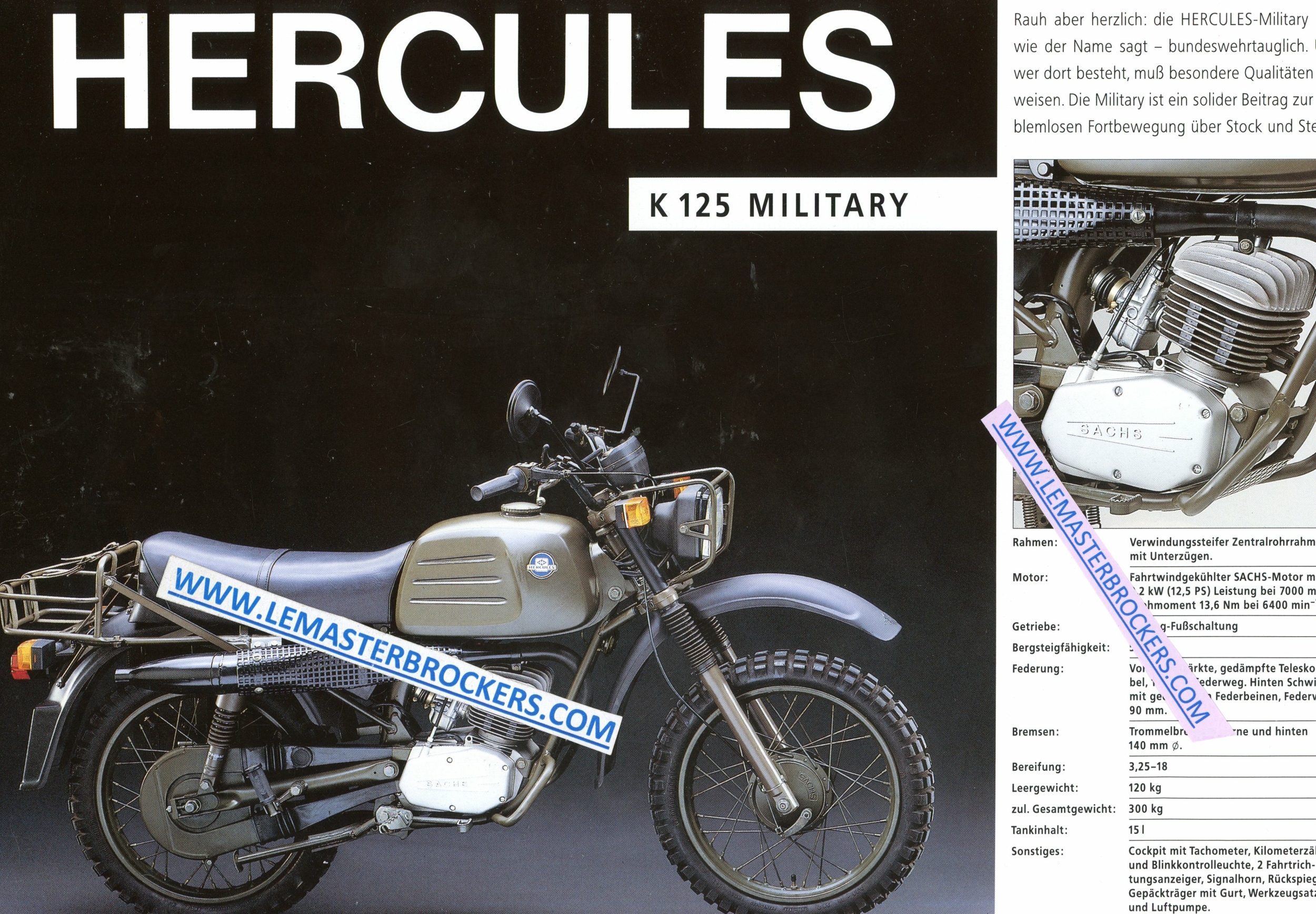 BROCHURE HERCULES K125 MILITARY