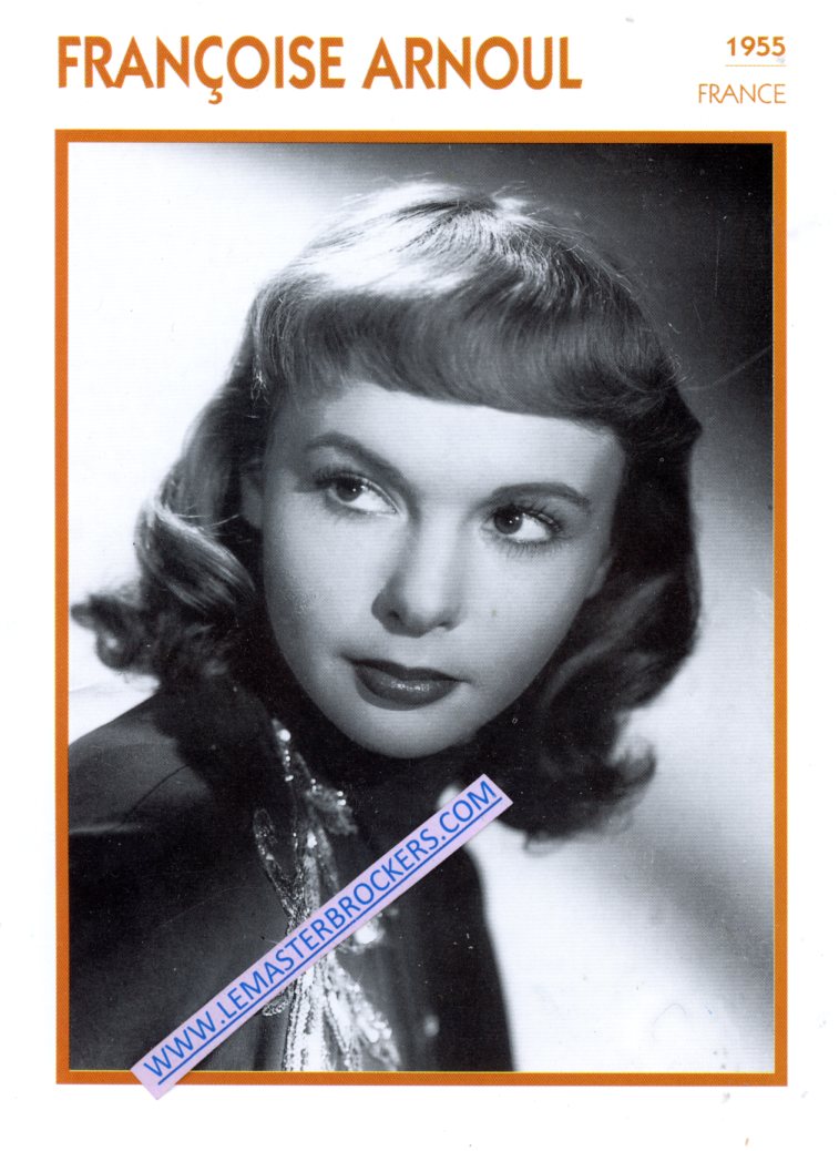 FRANCOISE ARNOUL 1955 - CARD MOVIE