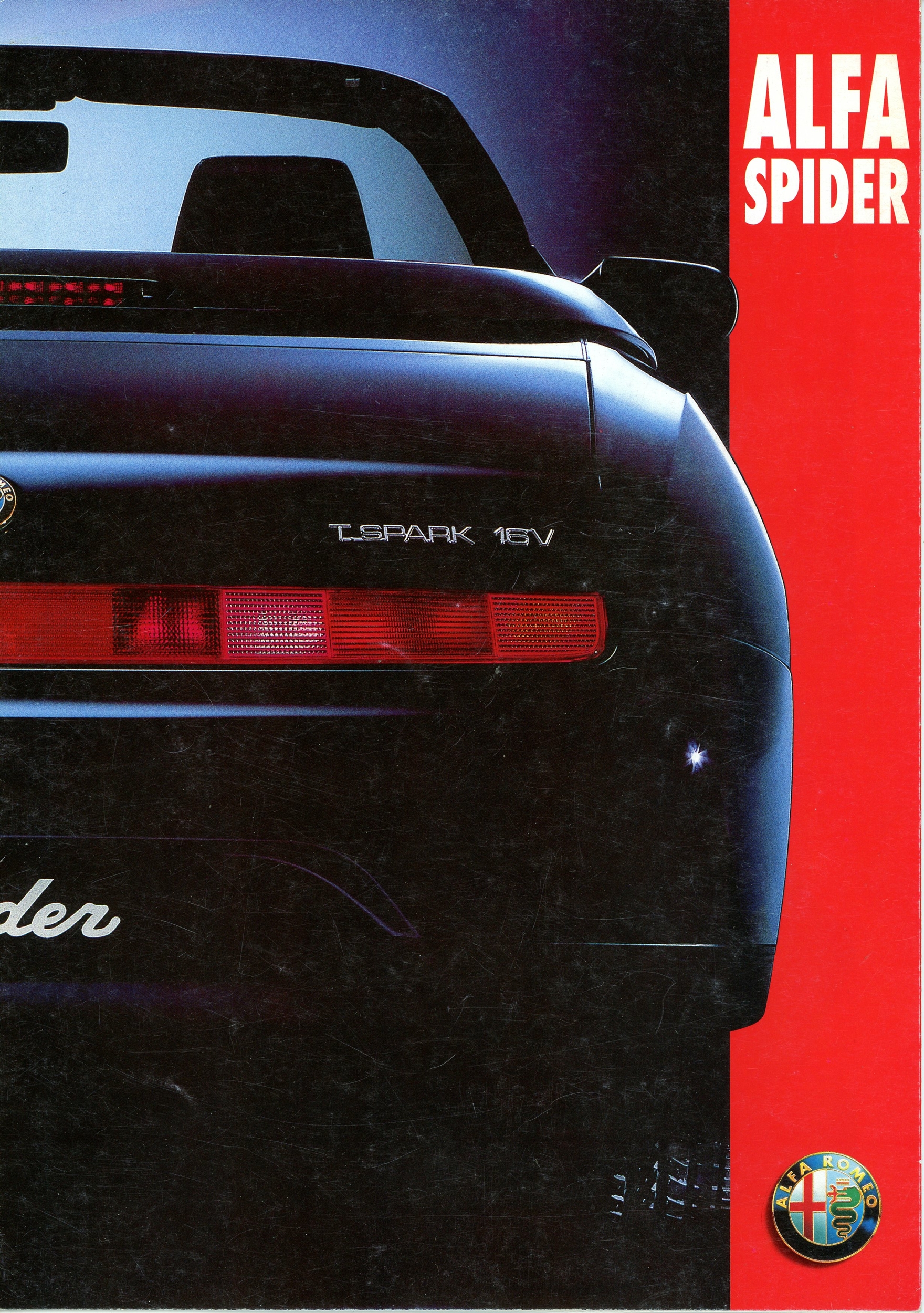 BROCHURE ALFA ROMEO SPIDER 2.0 16V T.SPARK - 3.0 V6 12V - 05 / 1995