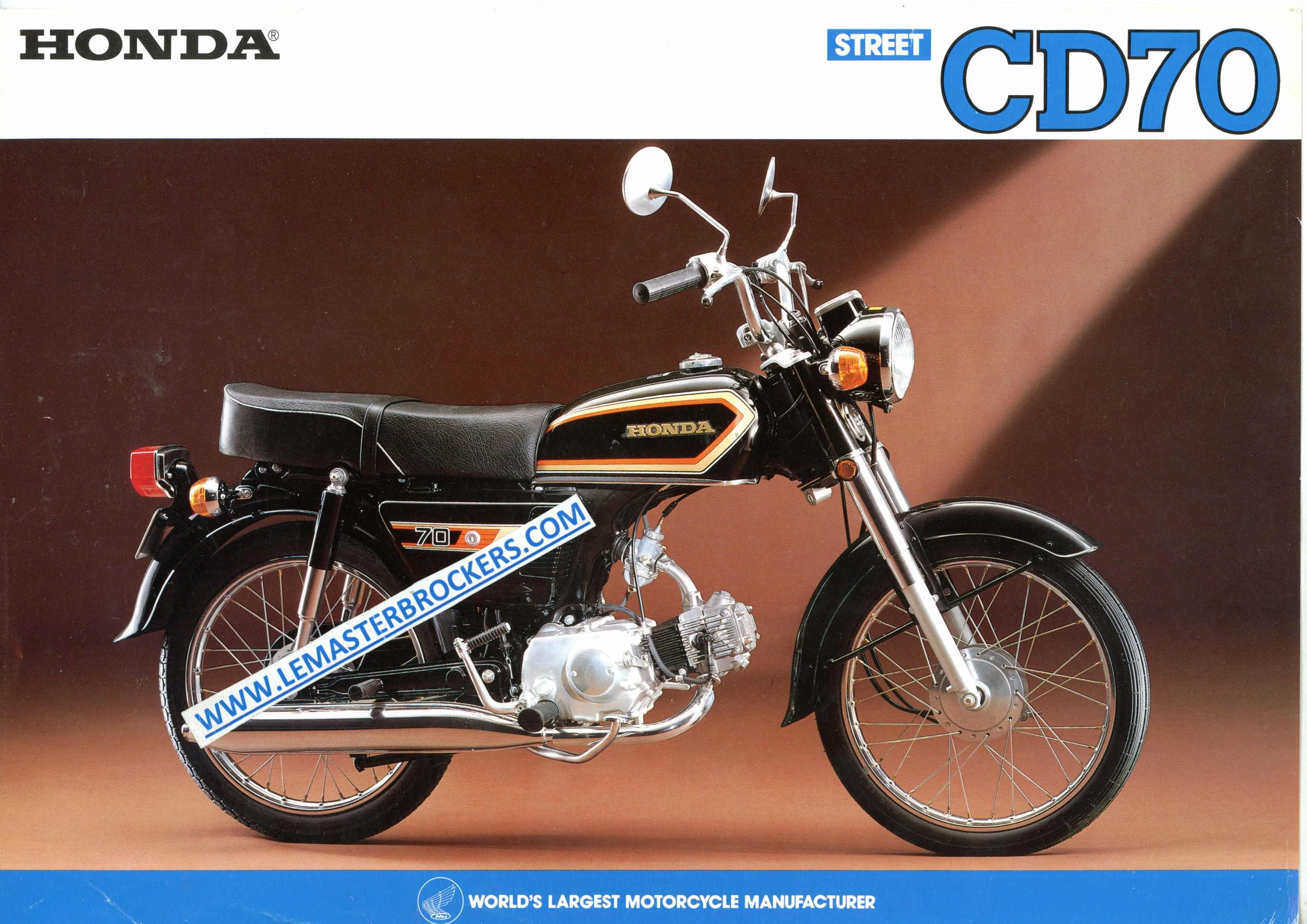 brochure moto HONDA CD70