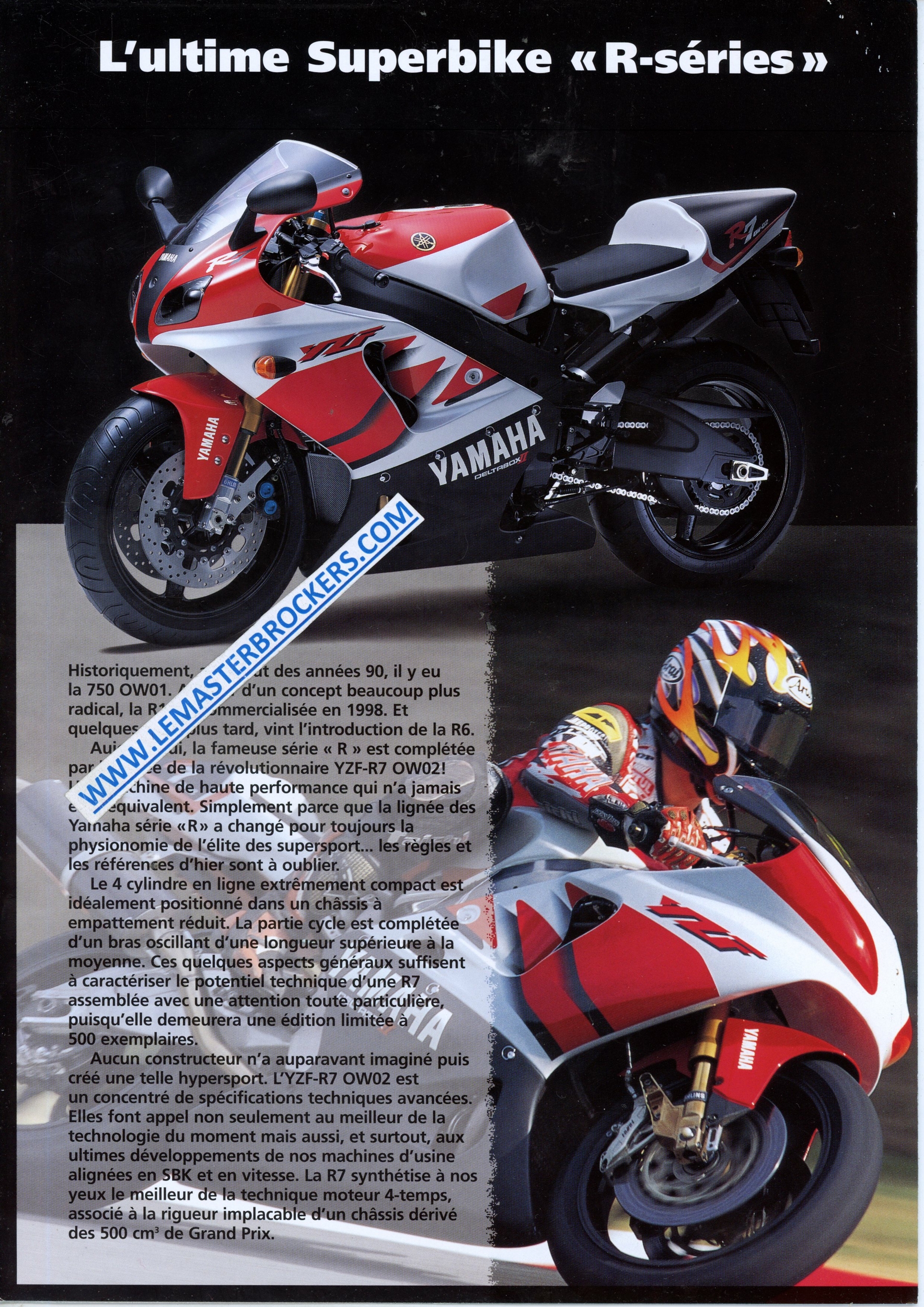 catalogue MOTO YAMAHA YZF-R7 - YZF R7