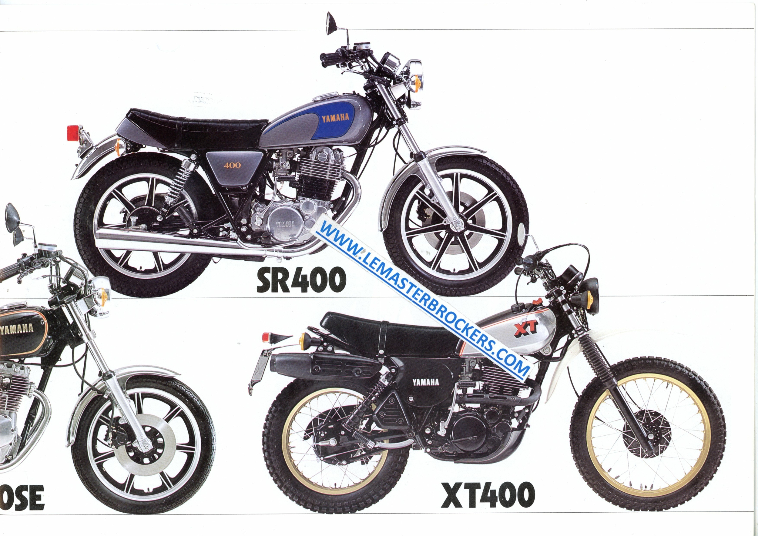 brochure yamaha xt400 sr400 prospec