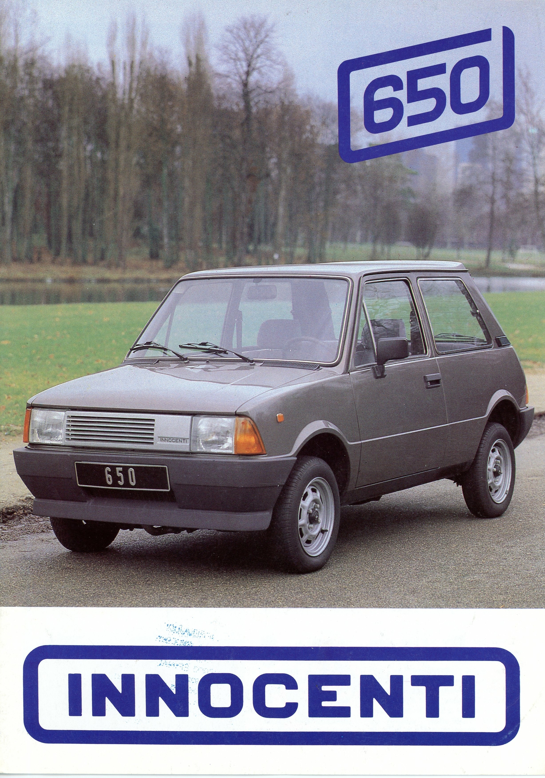 BROCHURE-INNOCENTI-650-LEMASTERBROCKERS-CATALOGUE-AUTOMOBILE-1986