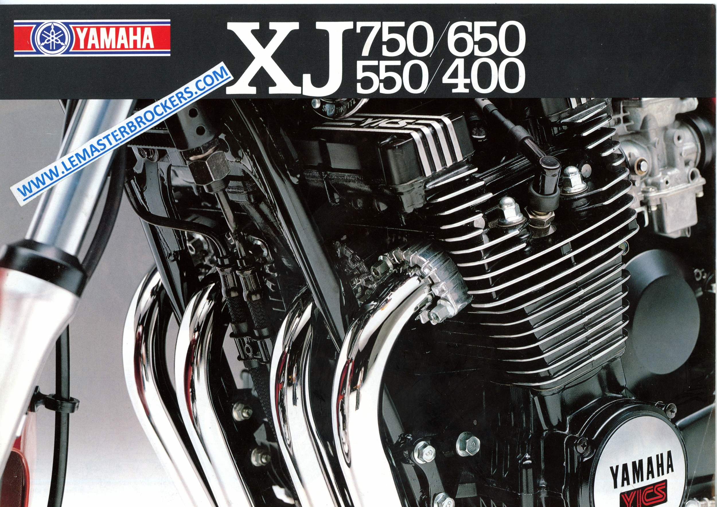 brochure moto YAMAHA XJ 400 550 650 750