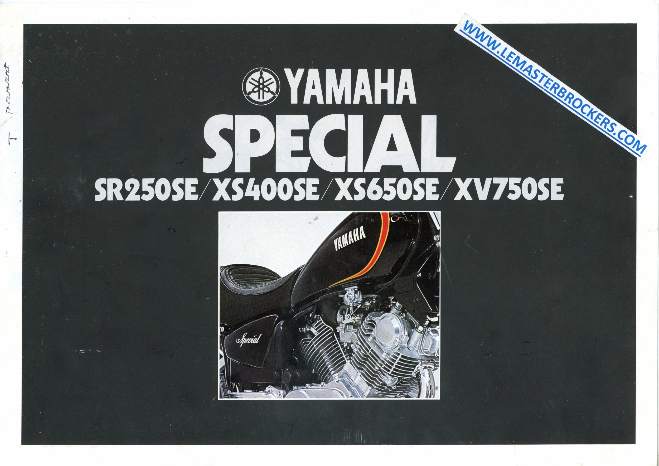 BROCHURE YAMAHA SR250 SE - XS400 SE - XS650 SE - XV750SE