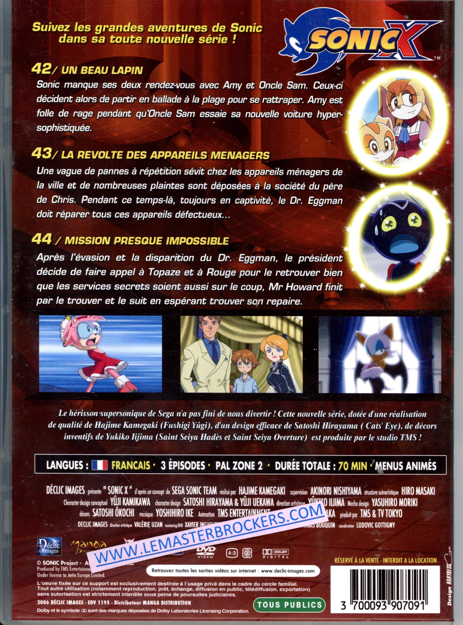 3700093907091 DVD SONIC X 15