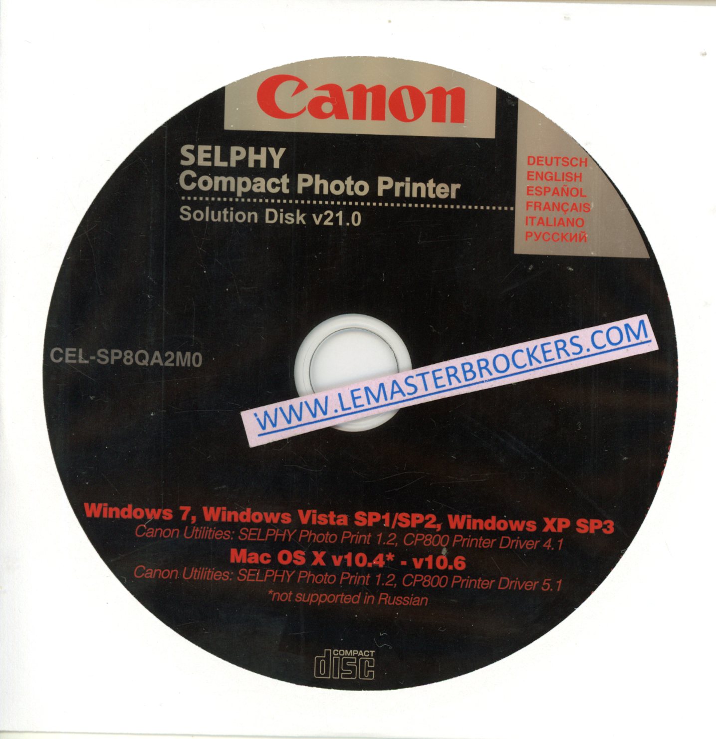 CD-ROM CANON CP800 SELPHY