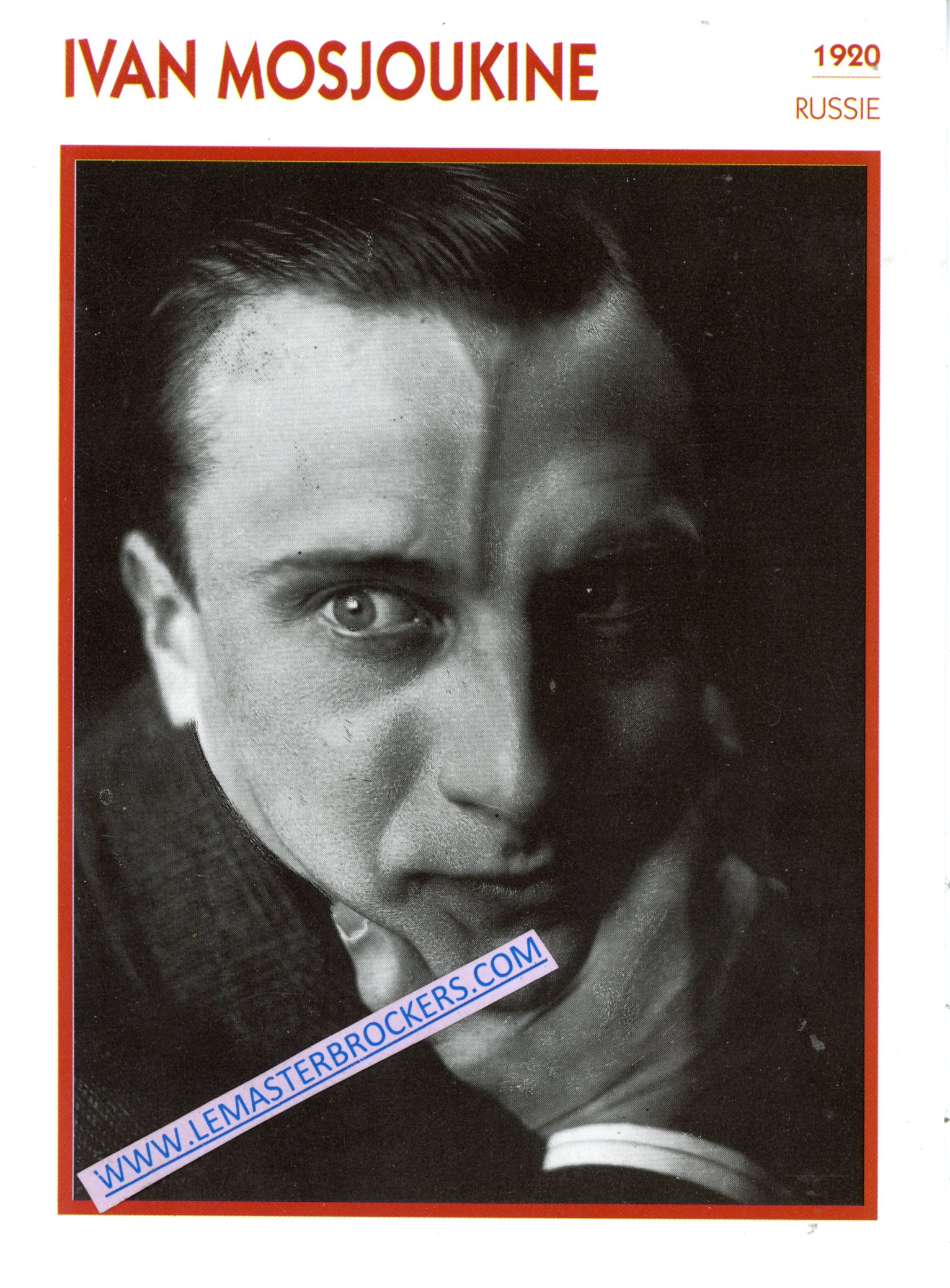 FICHE ACTEUR IVAN MOSJOUKINE 1920