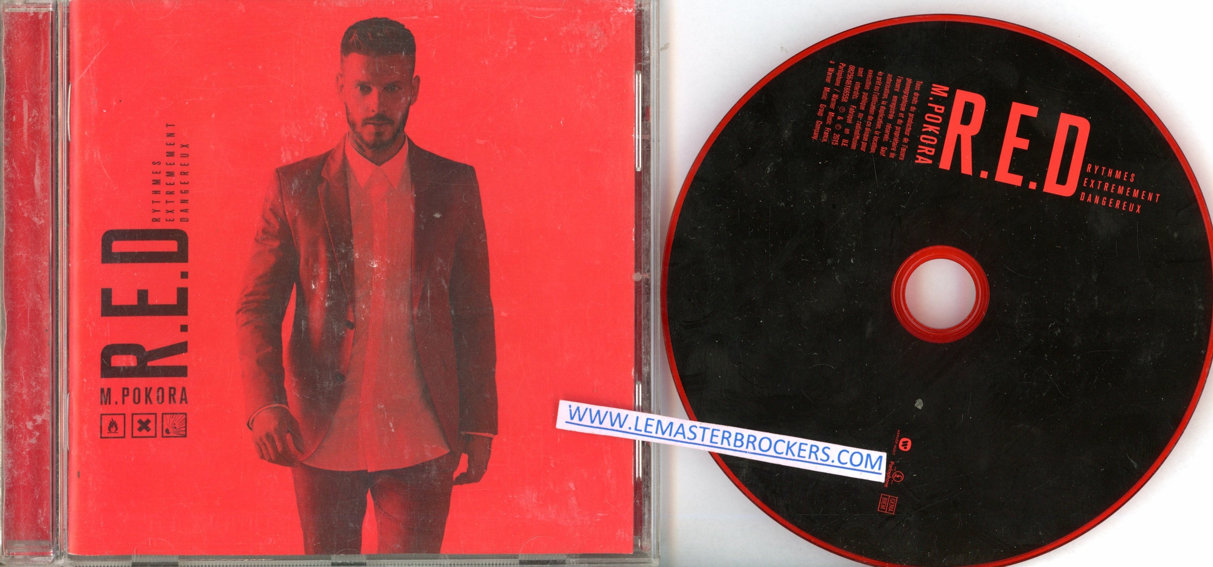 ALBUM POKORA R.E.D - 0825646166558 - VERSION DISQUE ROUGE