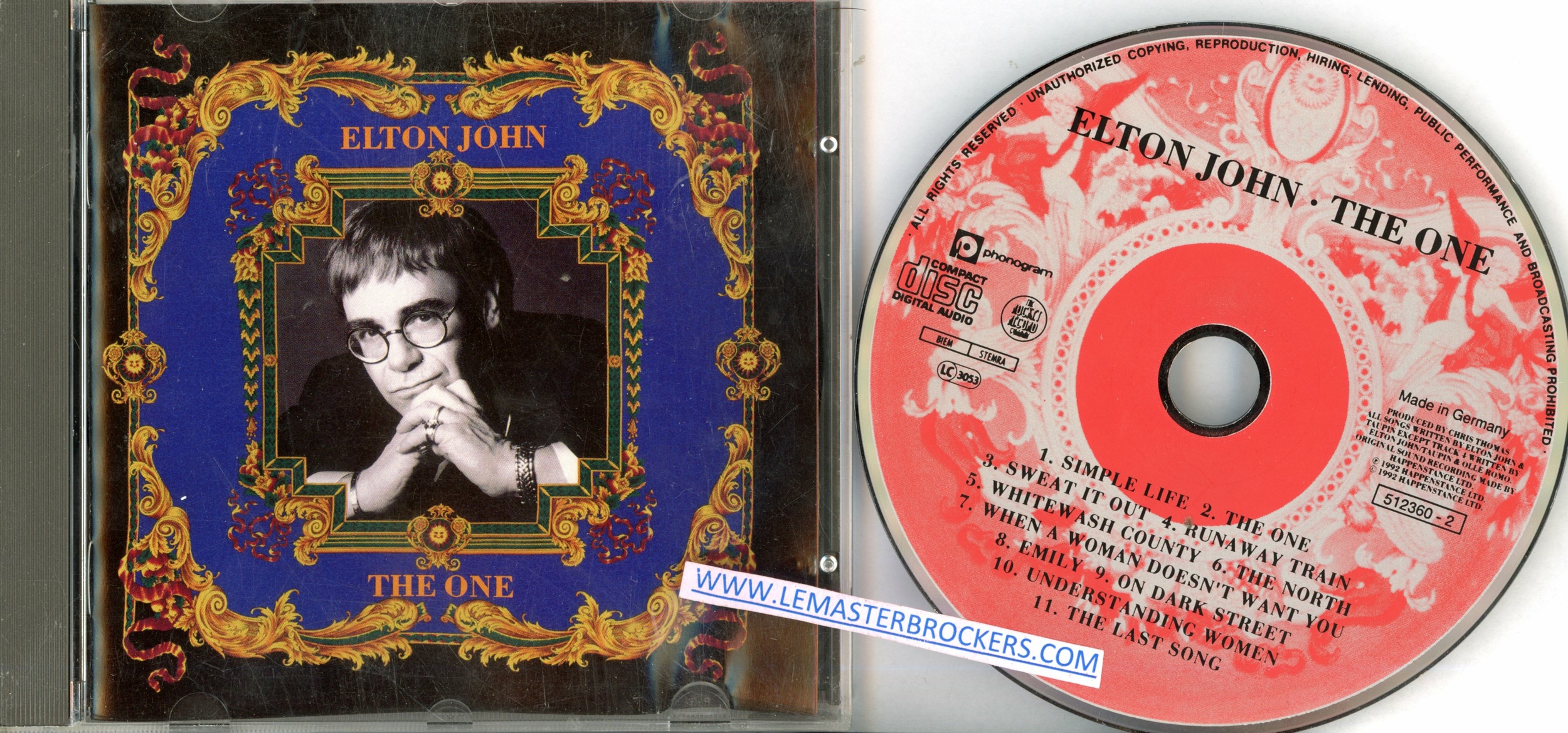 ALBUM ELTON JOHN THE ONE - EAN 731451236020