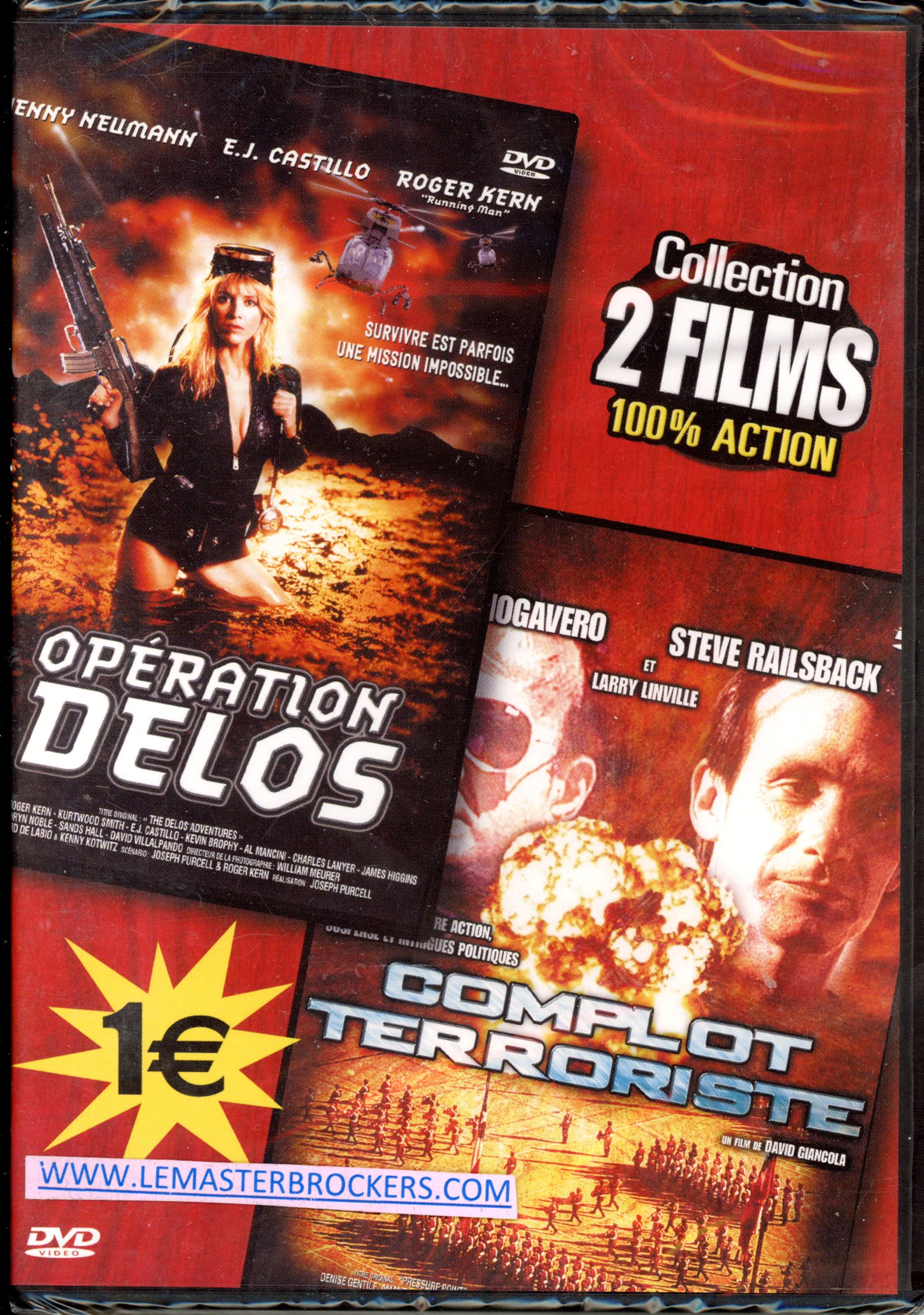 DVD FILM OPÉRATION DELOS ET FILM COMPLOT TERRORISTE
