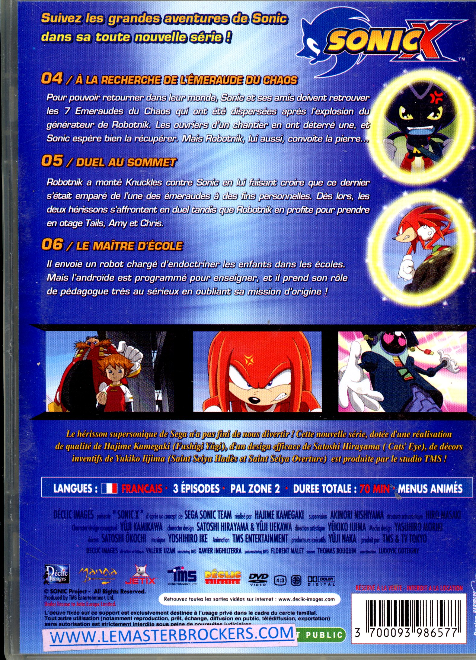 3700093986577 DVD SONIC X