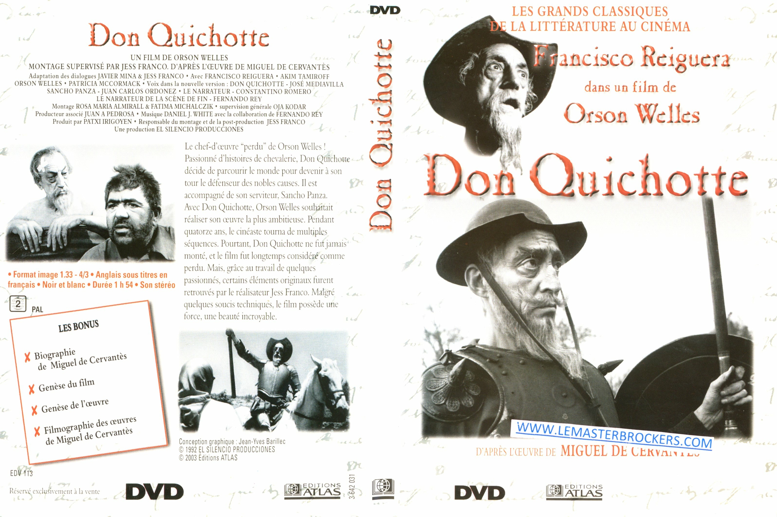FILM DVD OCCASION DON QUICHOTTE