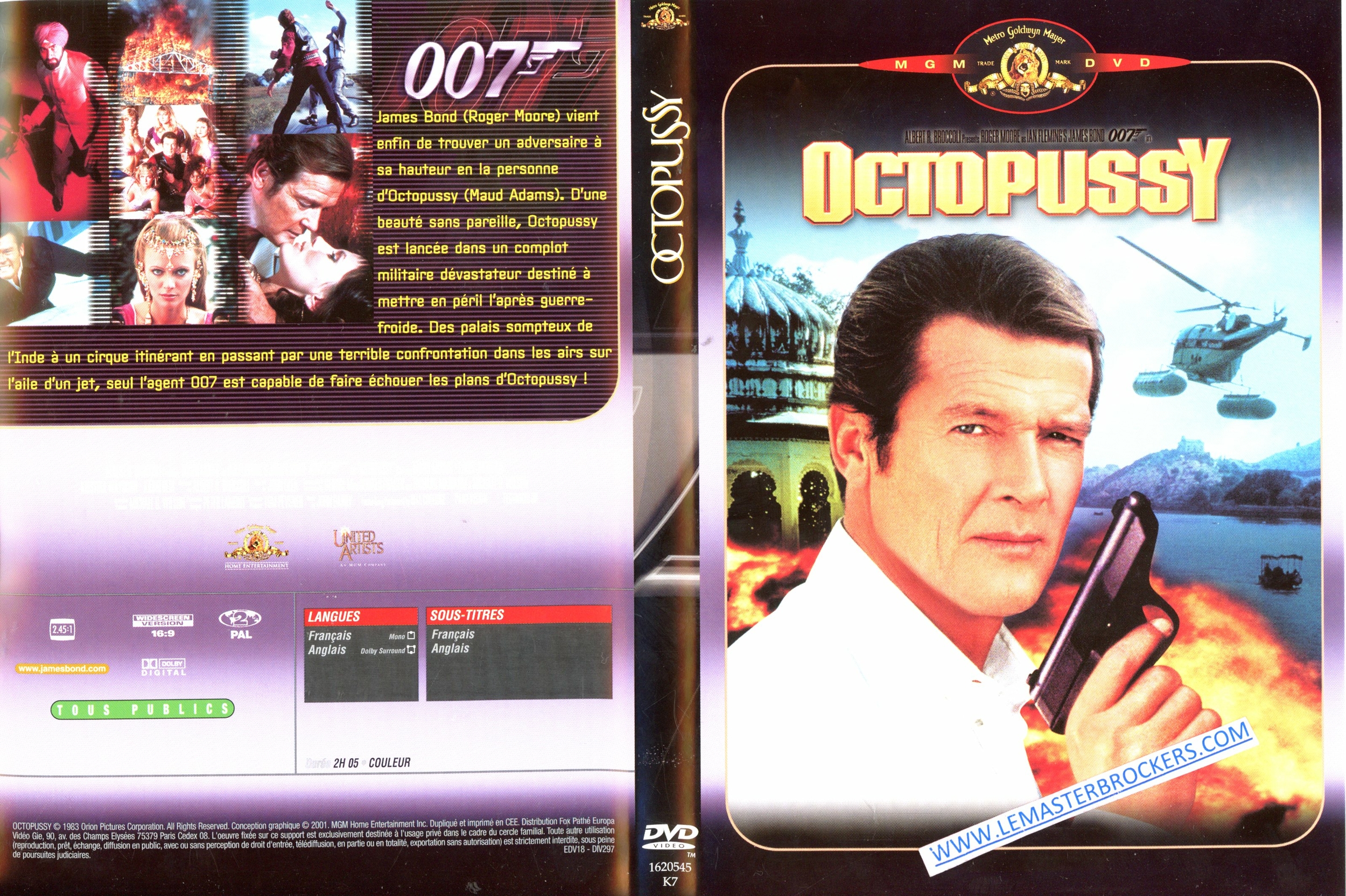 FILM DVD JAMES BOND 007 DANS OCTOPUSSY