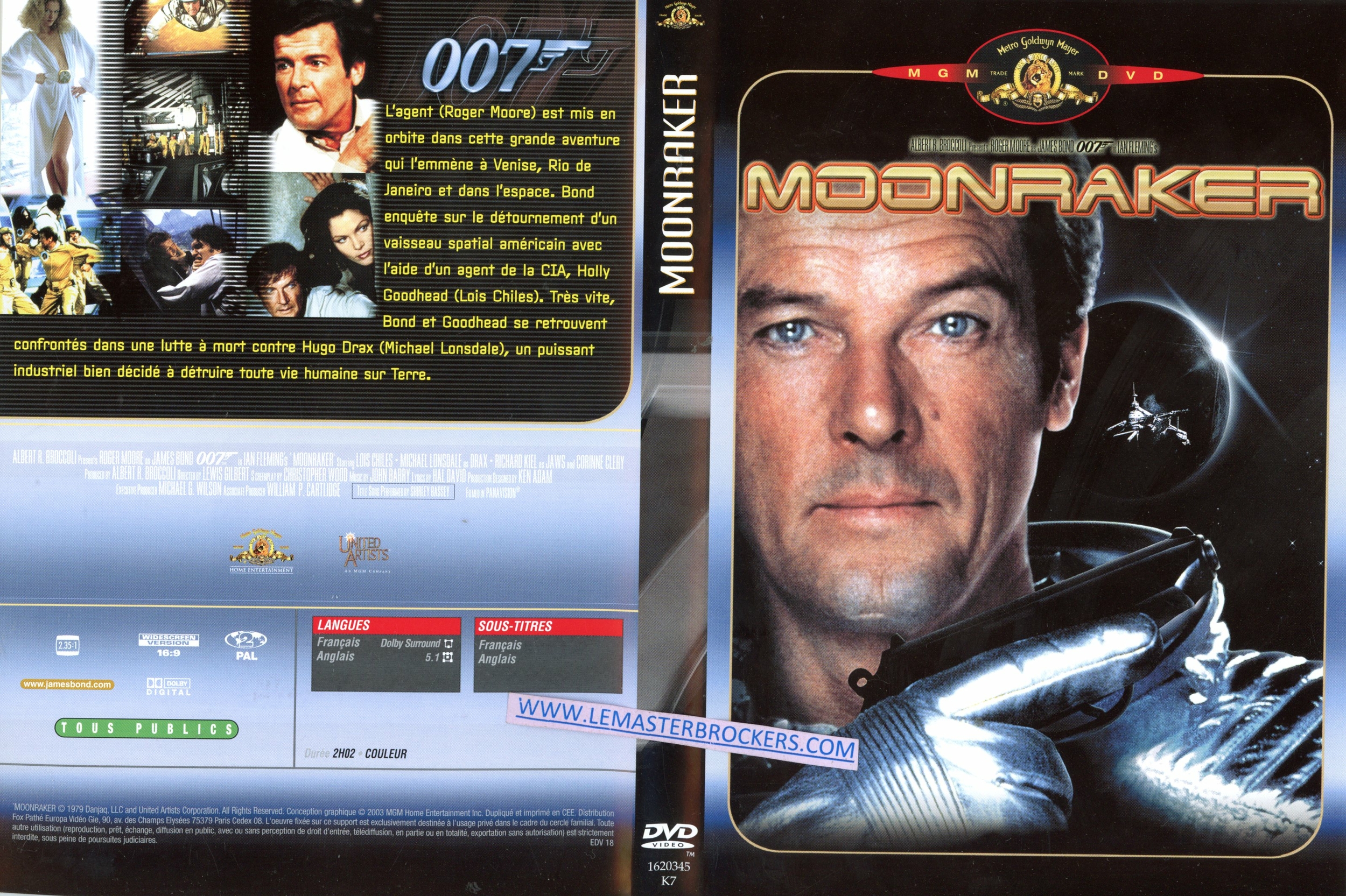 FILM DVD 007 JAMES BOND MOONRAKER