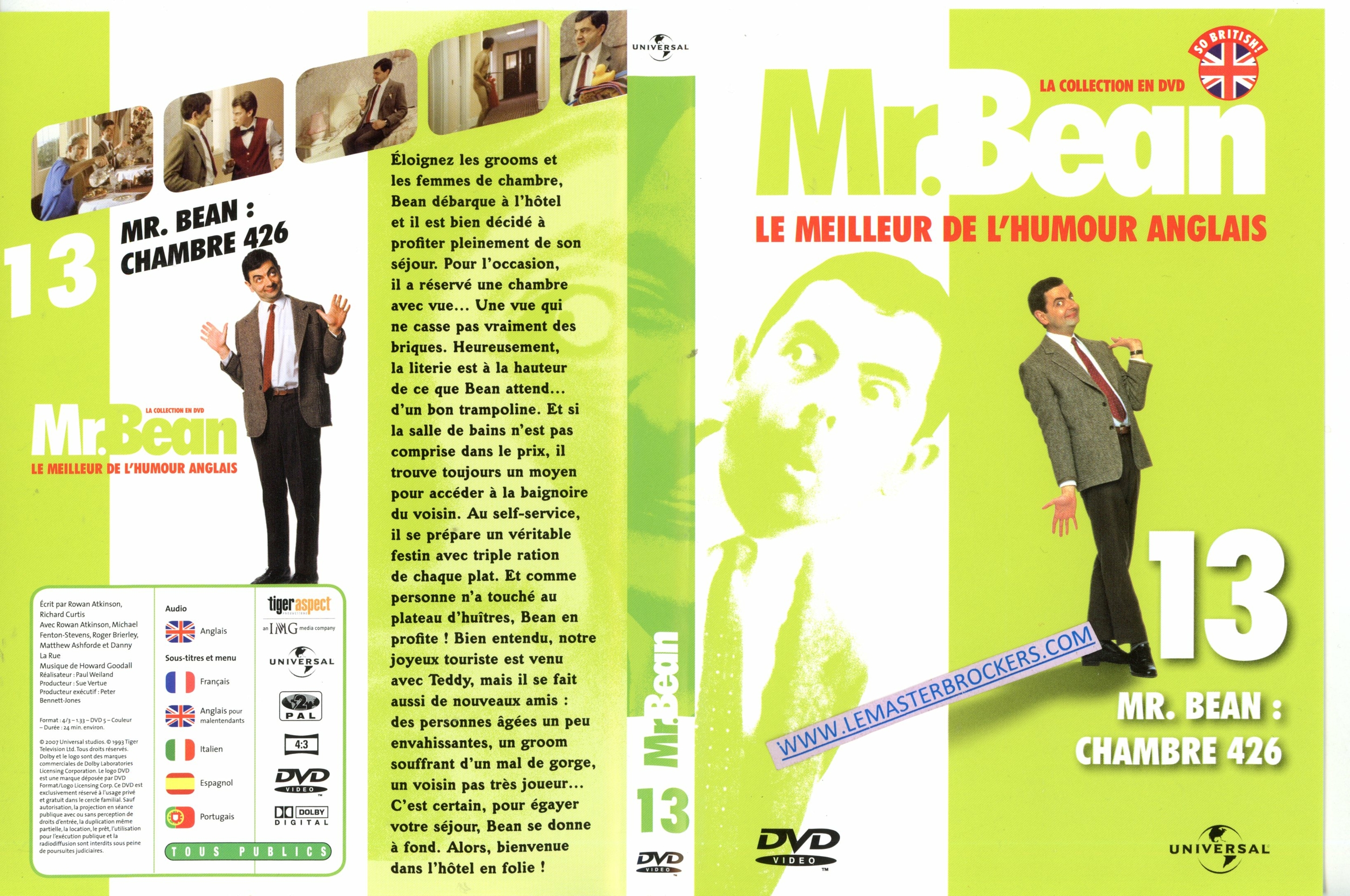 dvd Mr BEAN CHAMBRE 426 VOLUME 13