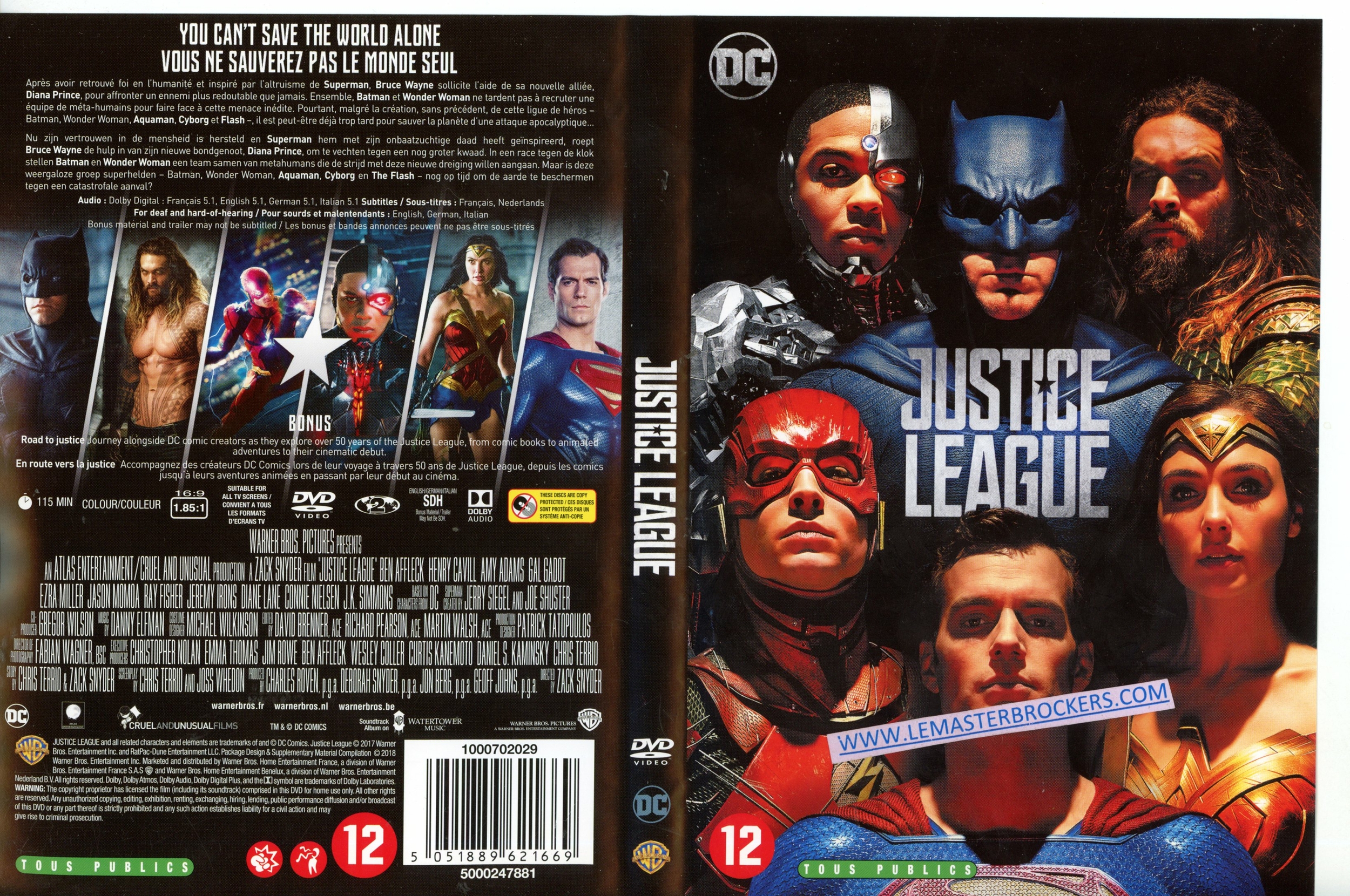 JUSTICE LEAGUE - DVD - 5051889621669