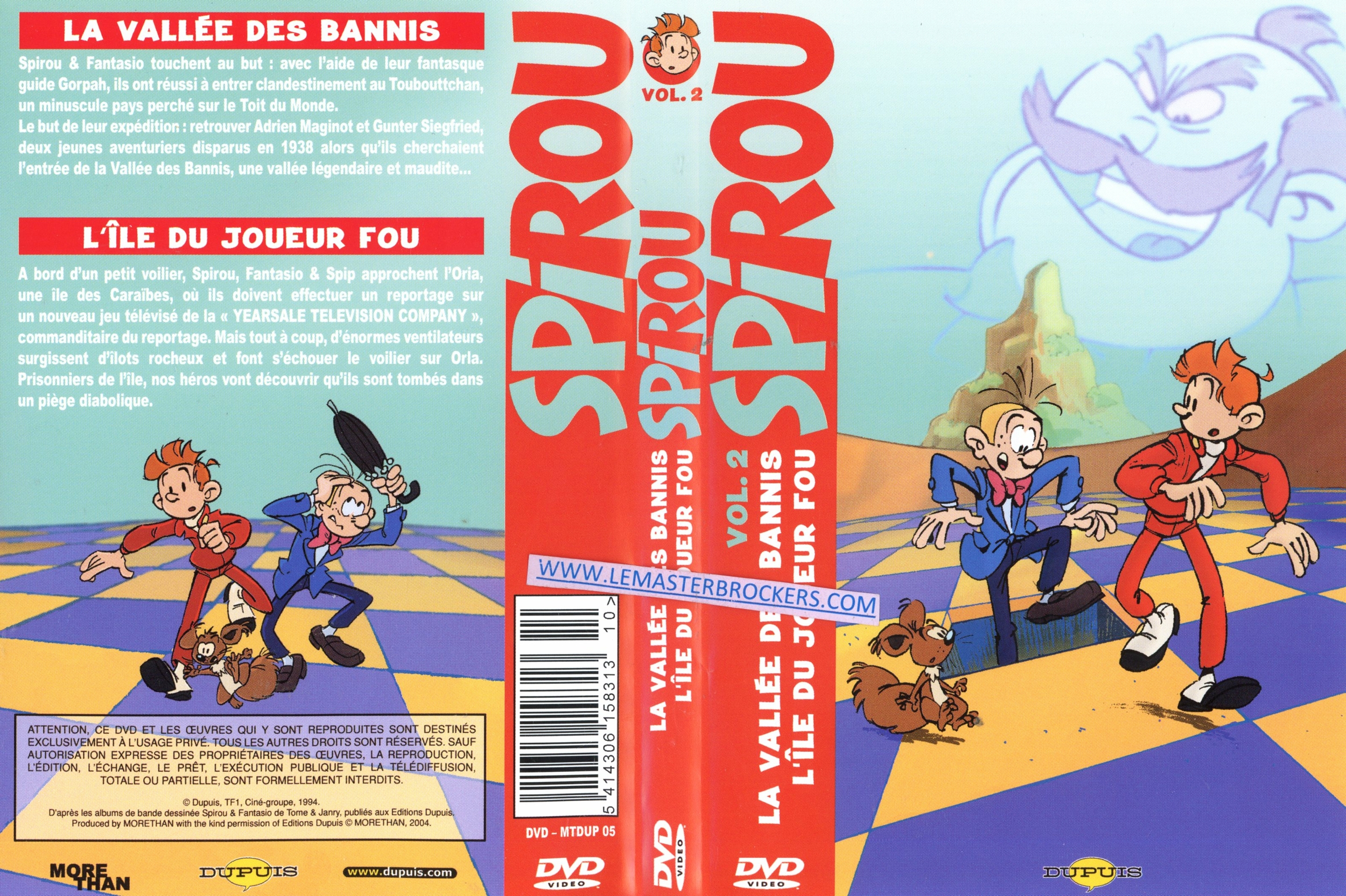 SPIROU LA VALLEE DES BANNIS - ILE DU JOUEUR FOU - DVD VOLUME 2