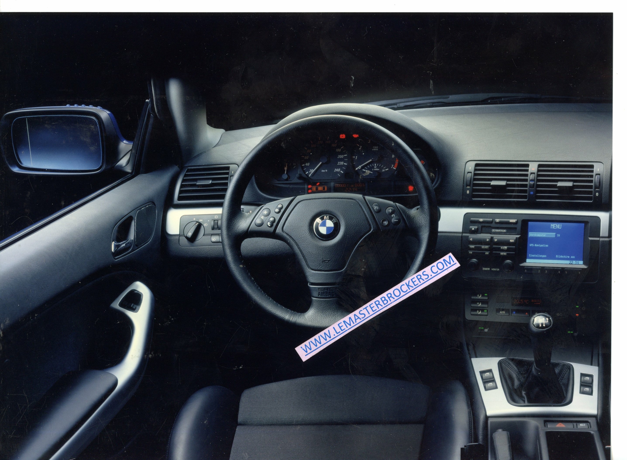 PHOTO BMW SERIE 3 COUPE INTERIEUR TABLEAU DE BORD - PHOTOGRAPHIE BMW AG RE 98.3.2215
