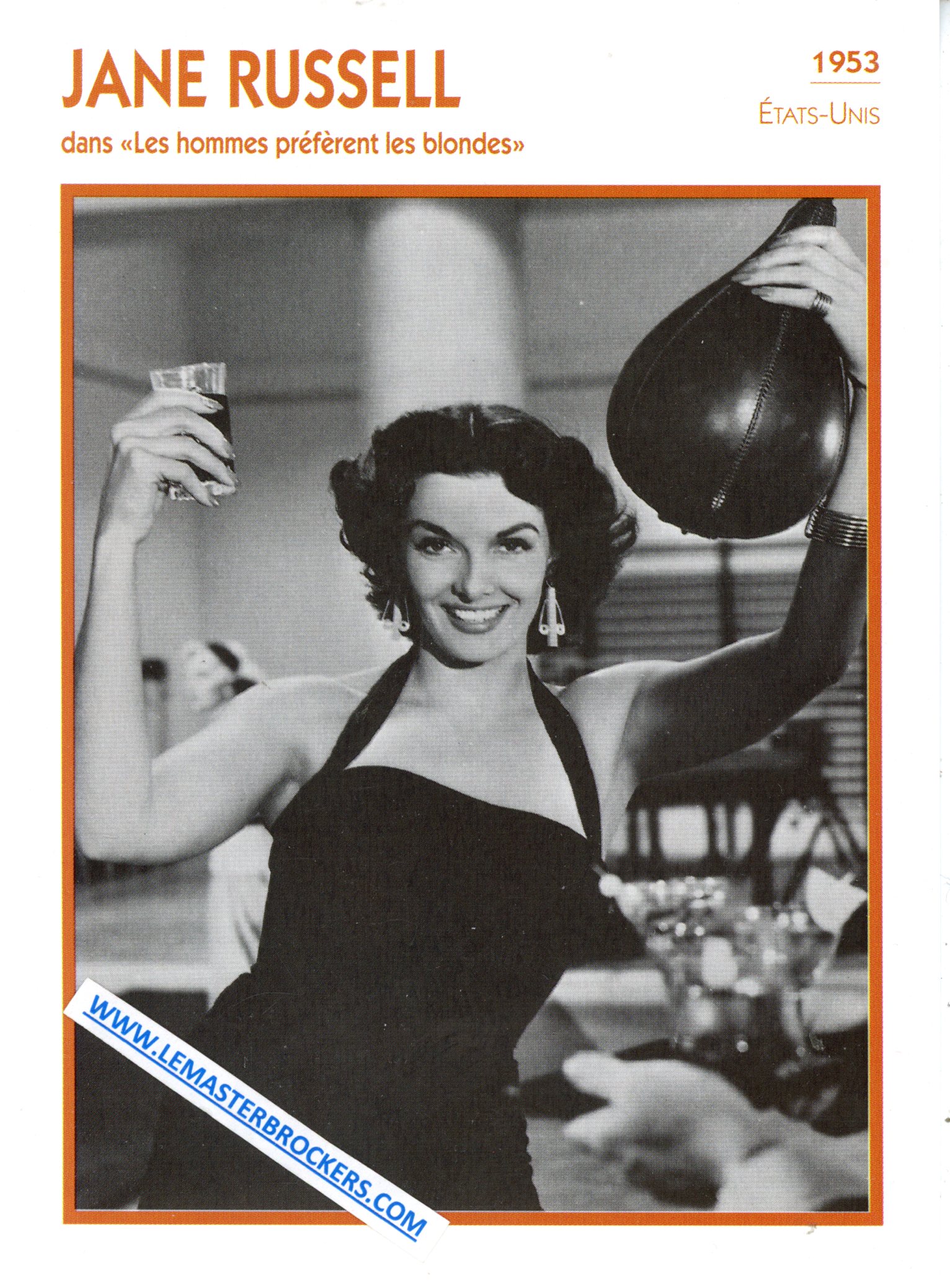 JANE RUSSELL DANS LES HOMMES PREFERENT LES BLONDES 1953