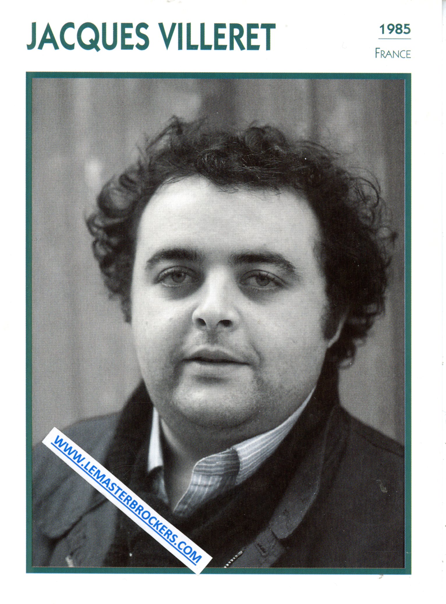 JACQUES VILLERET 1985 - FICHE ACTEUR