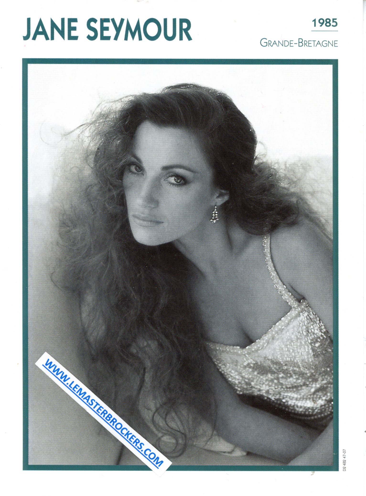 JANE SEYMOUR 1985 - FICHE ACTRICE