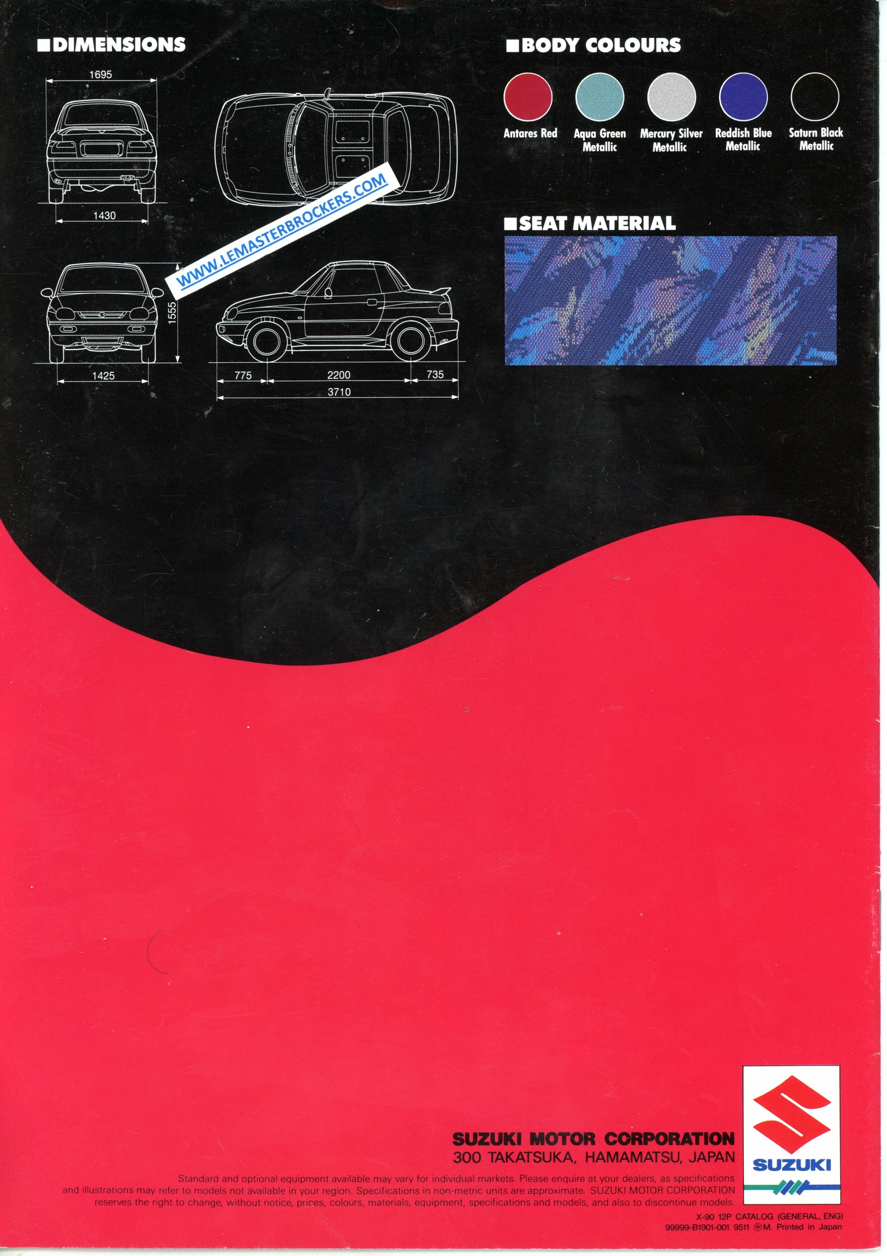 catalogue SUZUKI X-90 x90