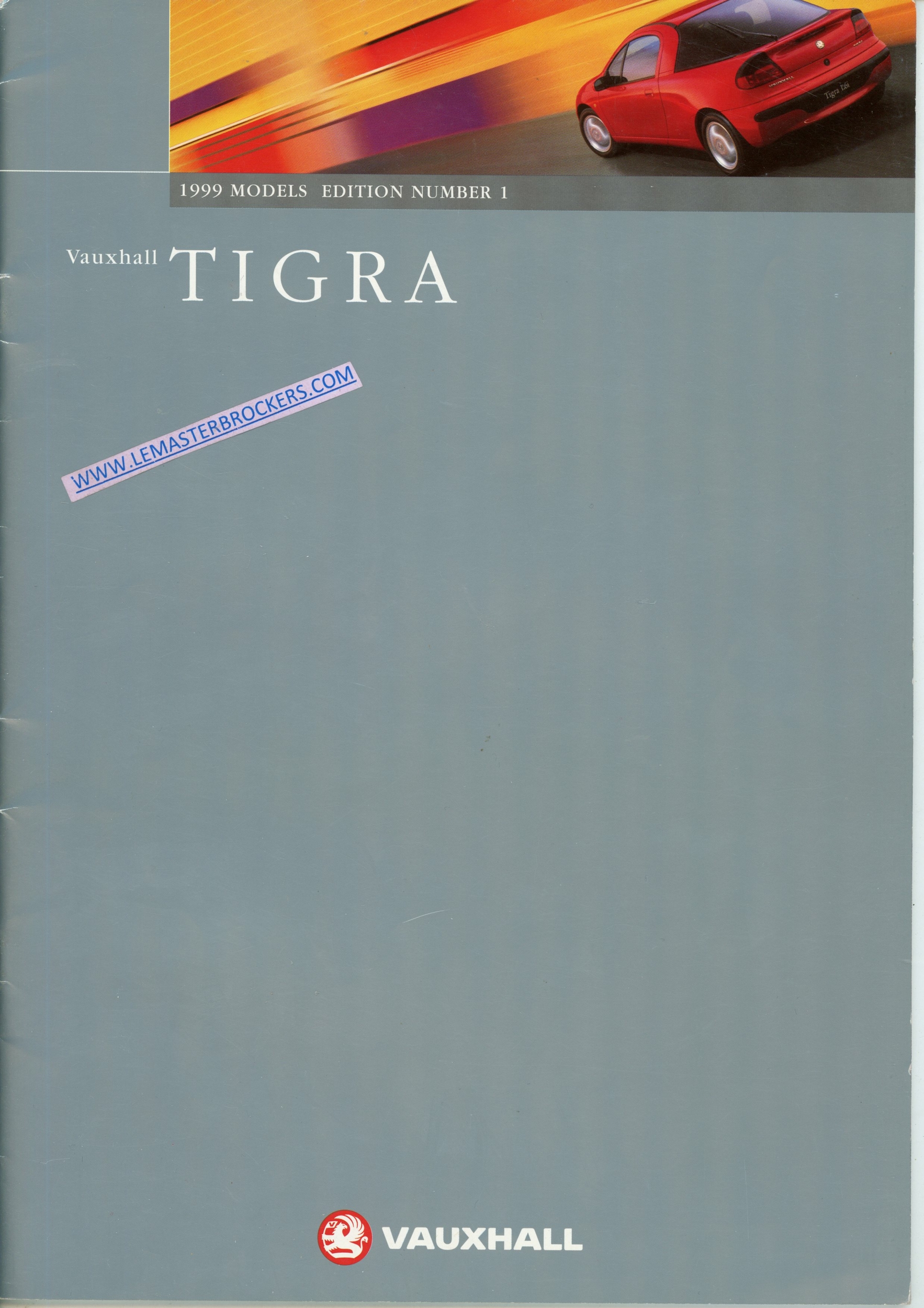 VAUXHALL TIGRA 1999 MODELS EDITION NUMBER 1