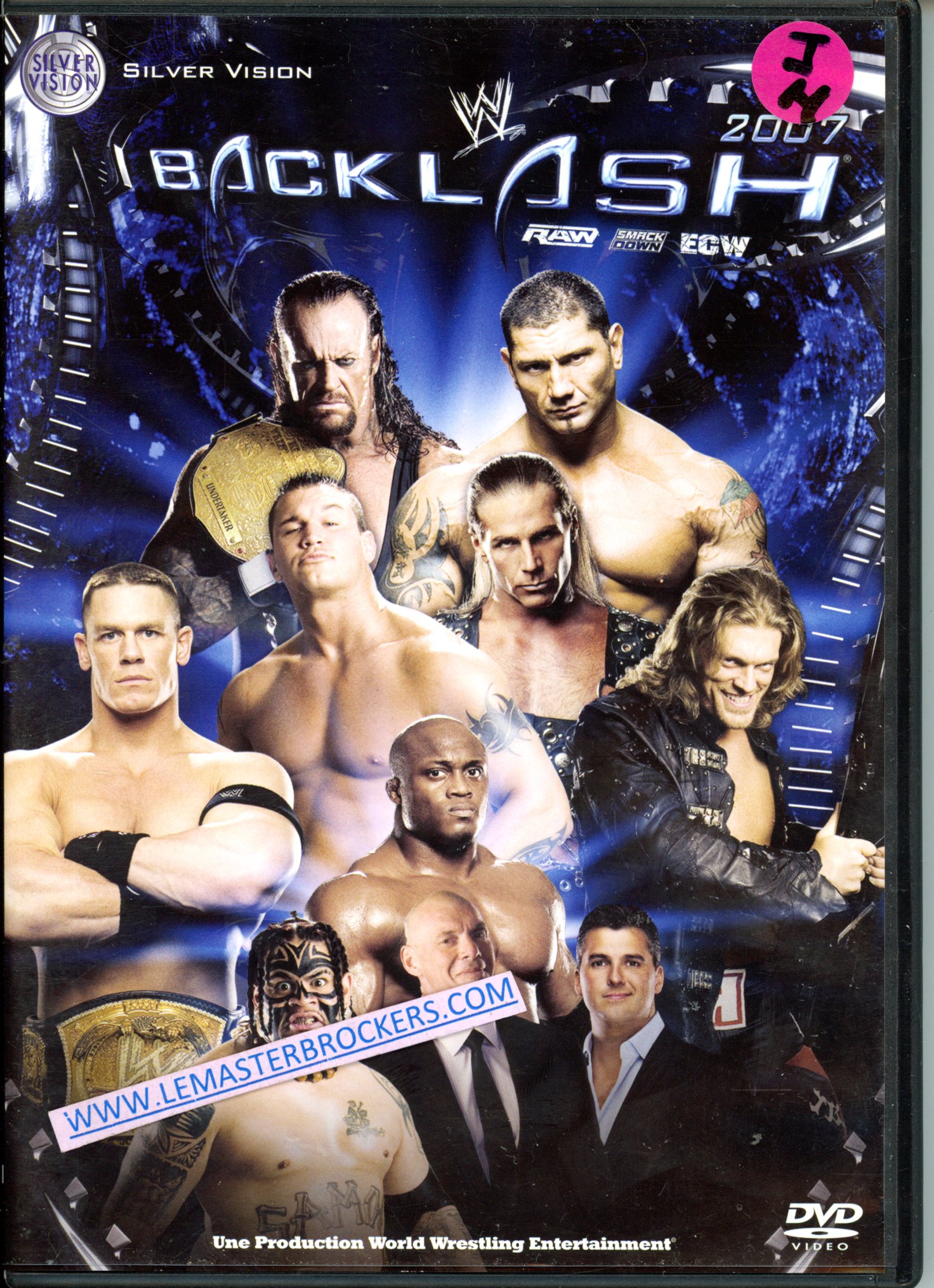 BLACK LASH 2007 DVD  CATCH WWE