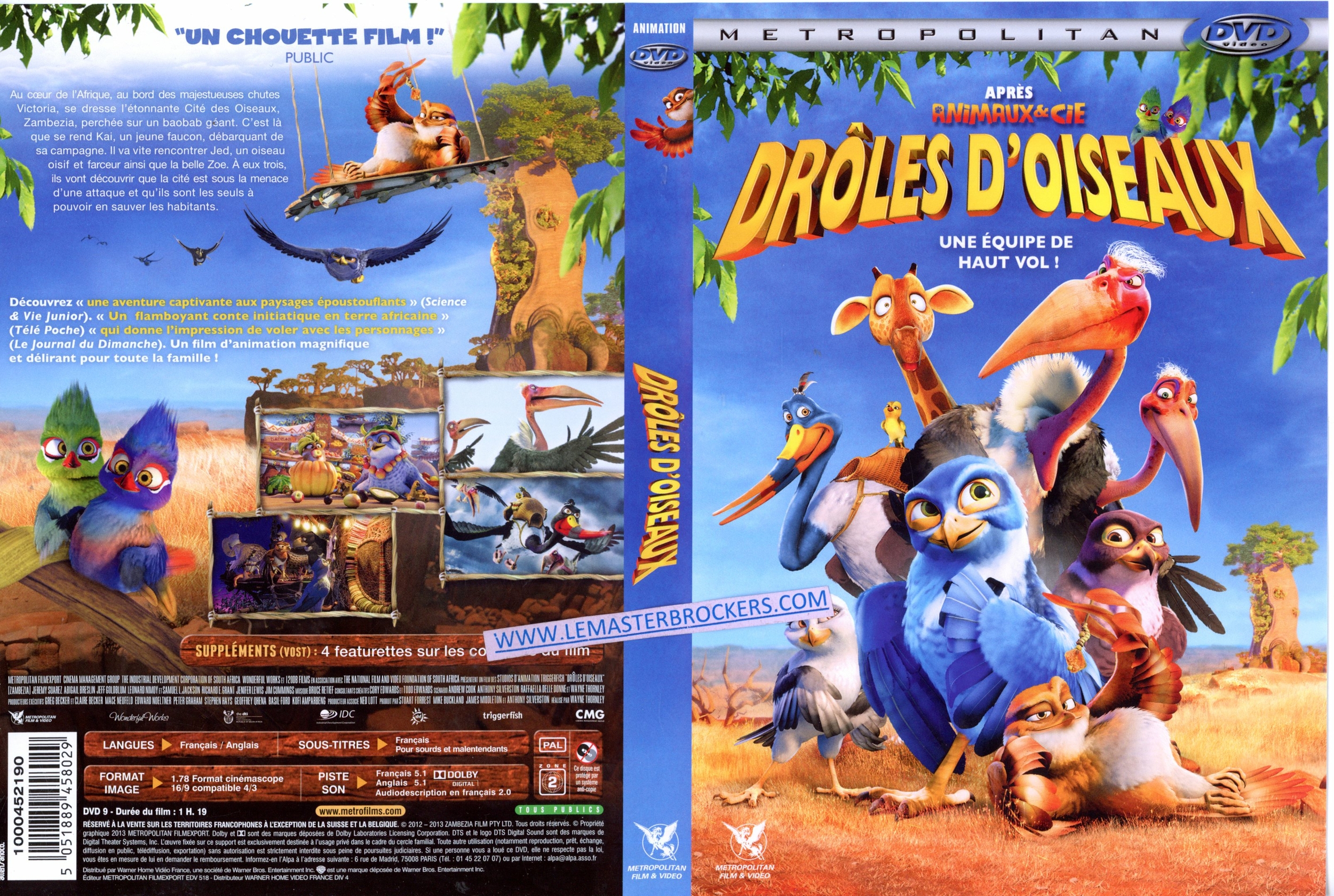 DROLES DOISEAUX FILM COMPLET DANIMATION EN DVD 5051889458029