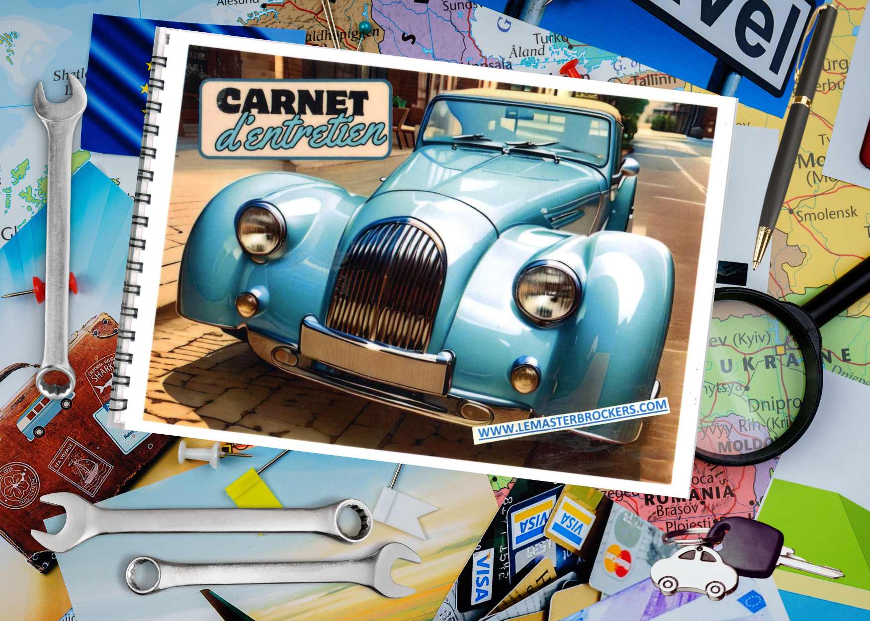 CARNET DENTRETIEN DE VOITURE DE COLLECTION