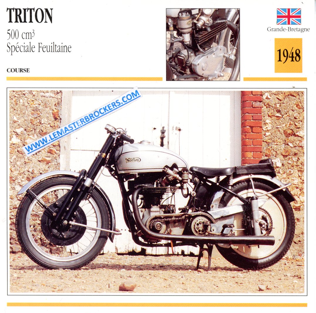 TRITON 500 SPECIAL FEUILTAINE 1948 - fiche moto atlas