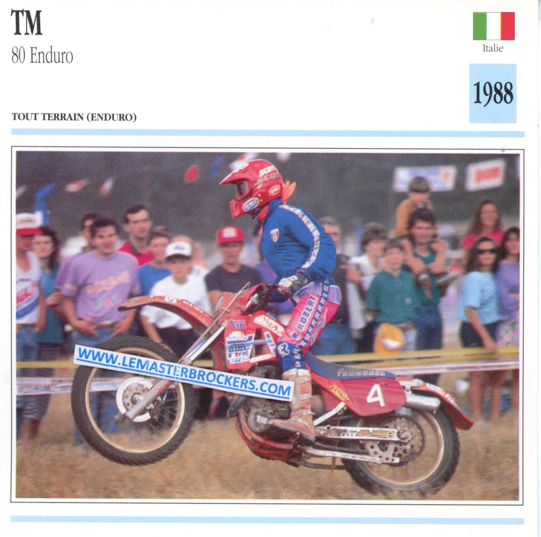FICHE MOTO TM 80 ENDURO 1988