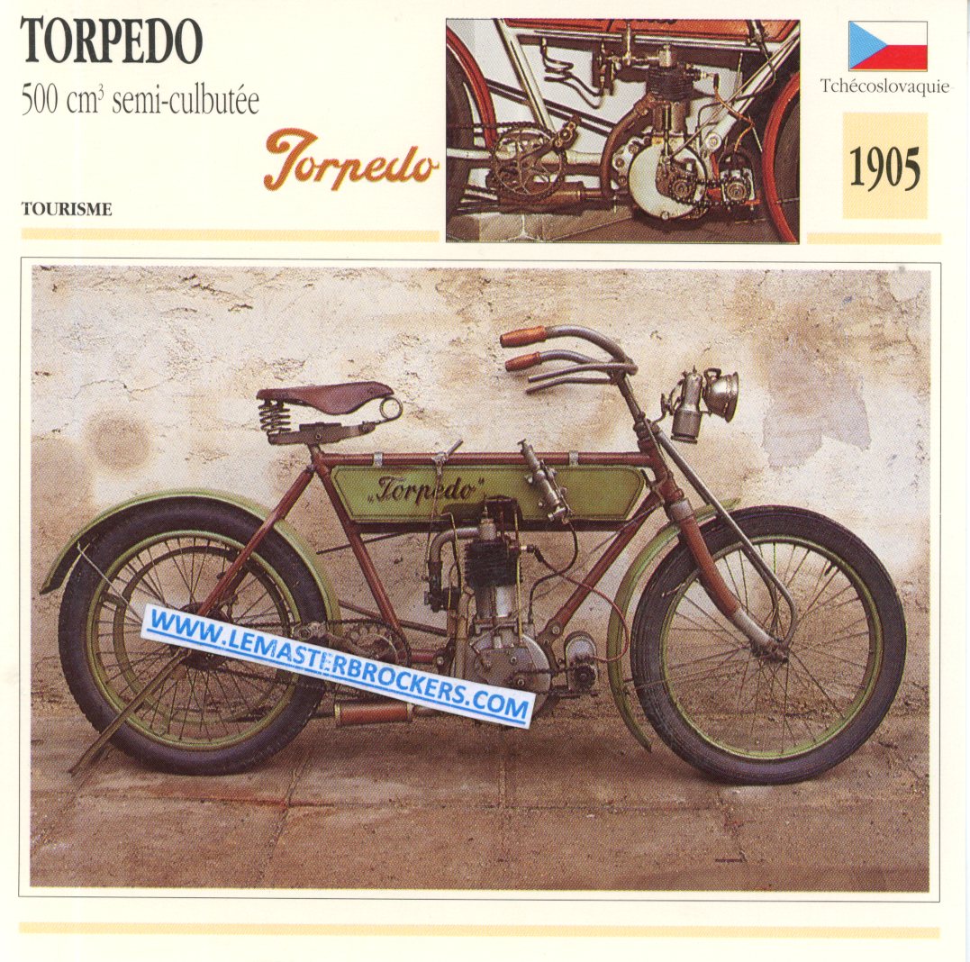 fiche moto TORPEDO 500 SEMI CULBUTEE 1905