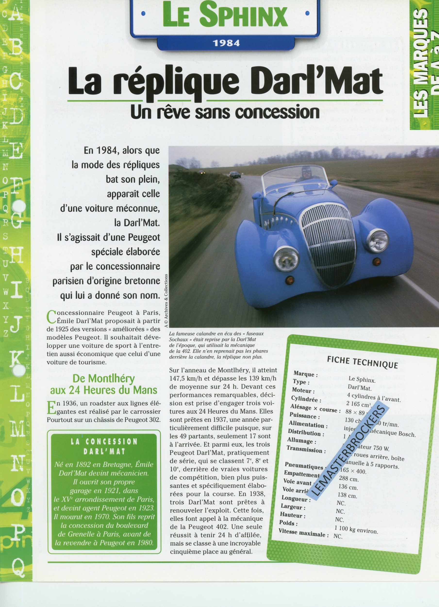 SPHINX-DARLMAT-FICHE-AUTO-HACHETTE-LEMASTERBROCKERS