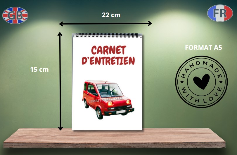 CARNET ENTRETIEN VOITURETTE SANS PERMIS MARDEN