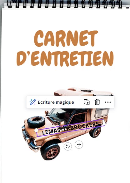CARNET DENTRETIEN VOITURE RANCHO