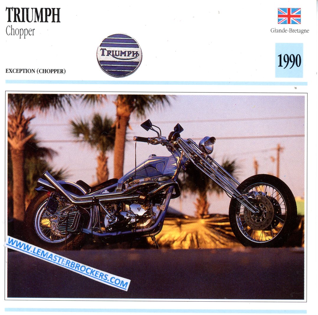 FICHE MOTO TRIUMPH CHOPPER 1990