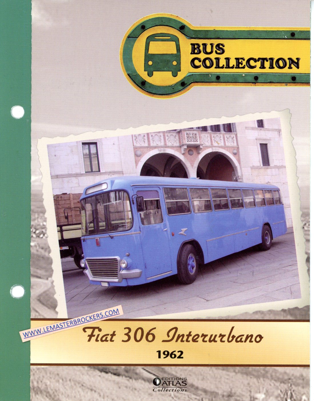 FASCICULE AUTOBUS FIAT 306 INTERURBANO 1962