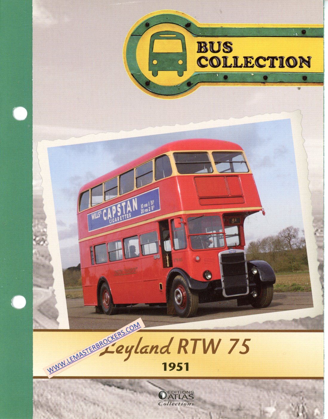 FASCICULE AUTOBUS LEYLAND RW 75 1951