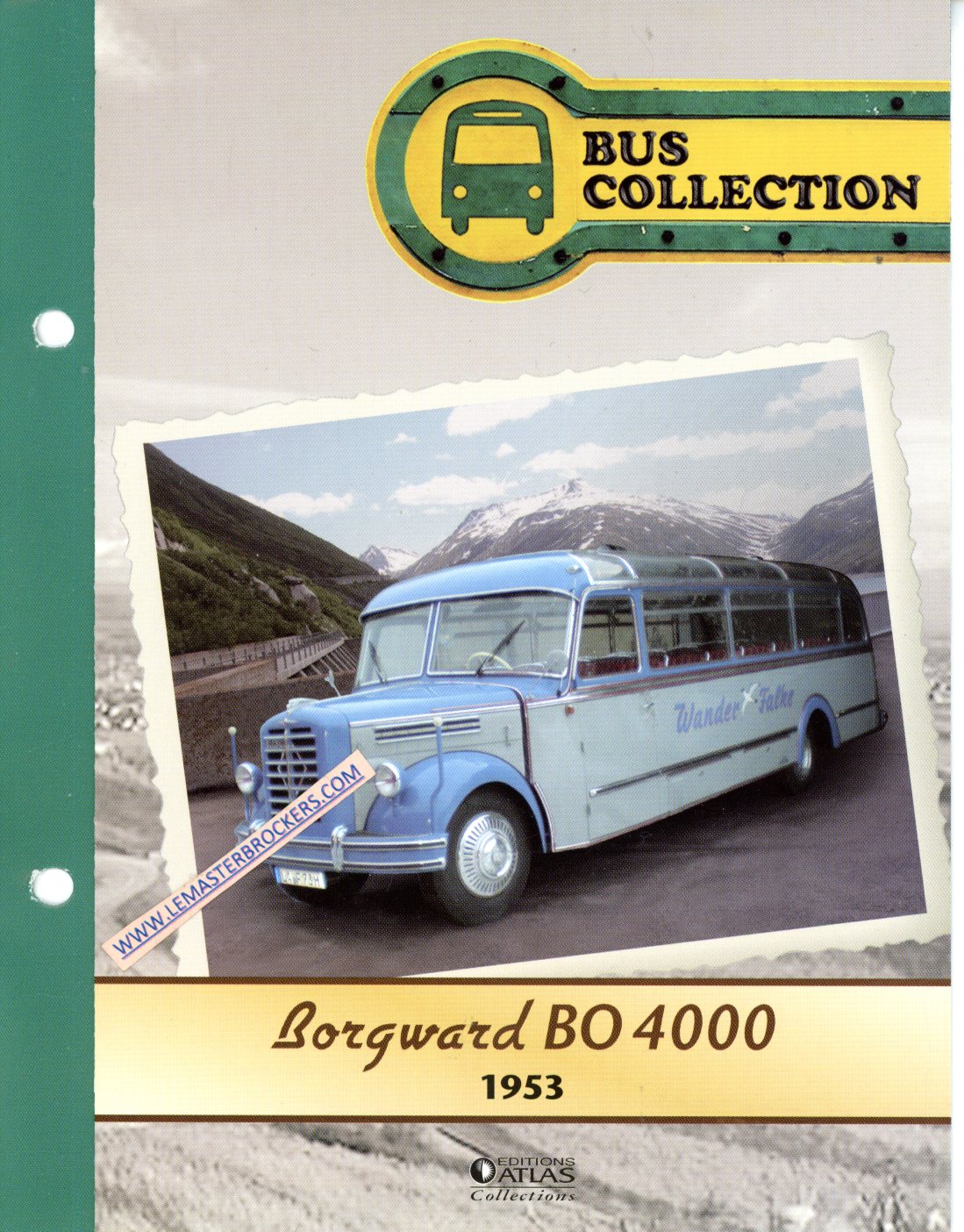 FASCICULE AUTOBUS BORGWARD BO 4000 1953