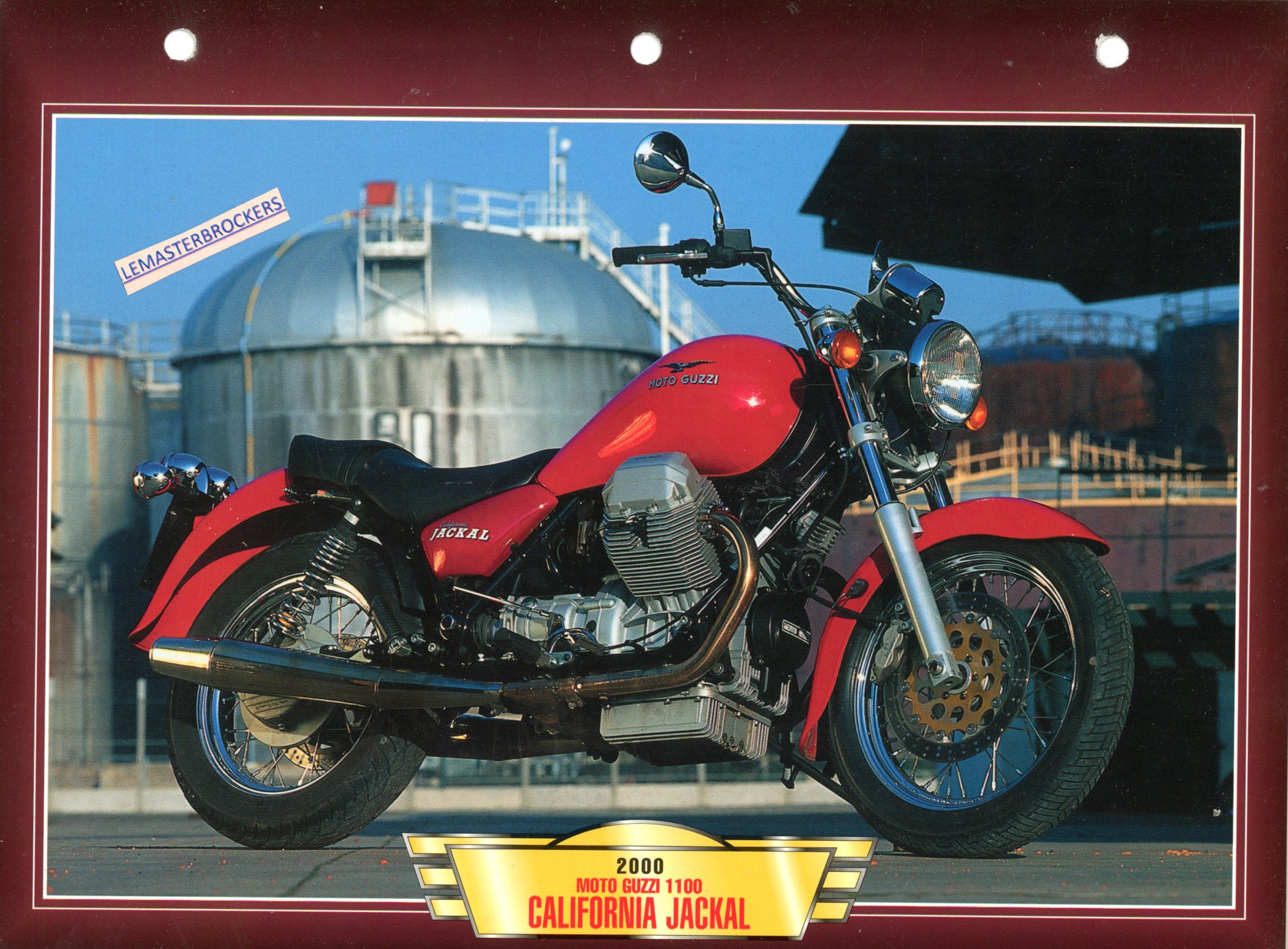 DOCUMENT MOTO GUZZI 1100 CALIFORNIA JACKAL 2000 - FICHE MOTO
