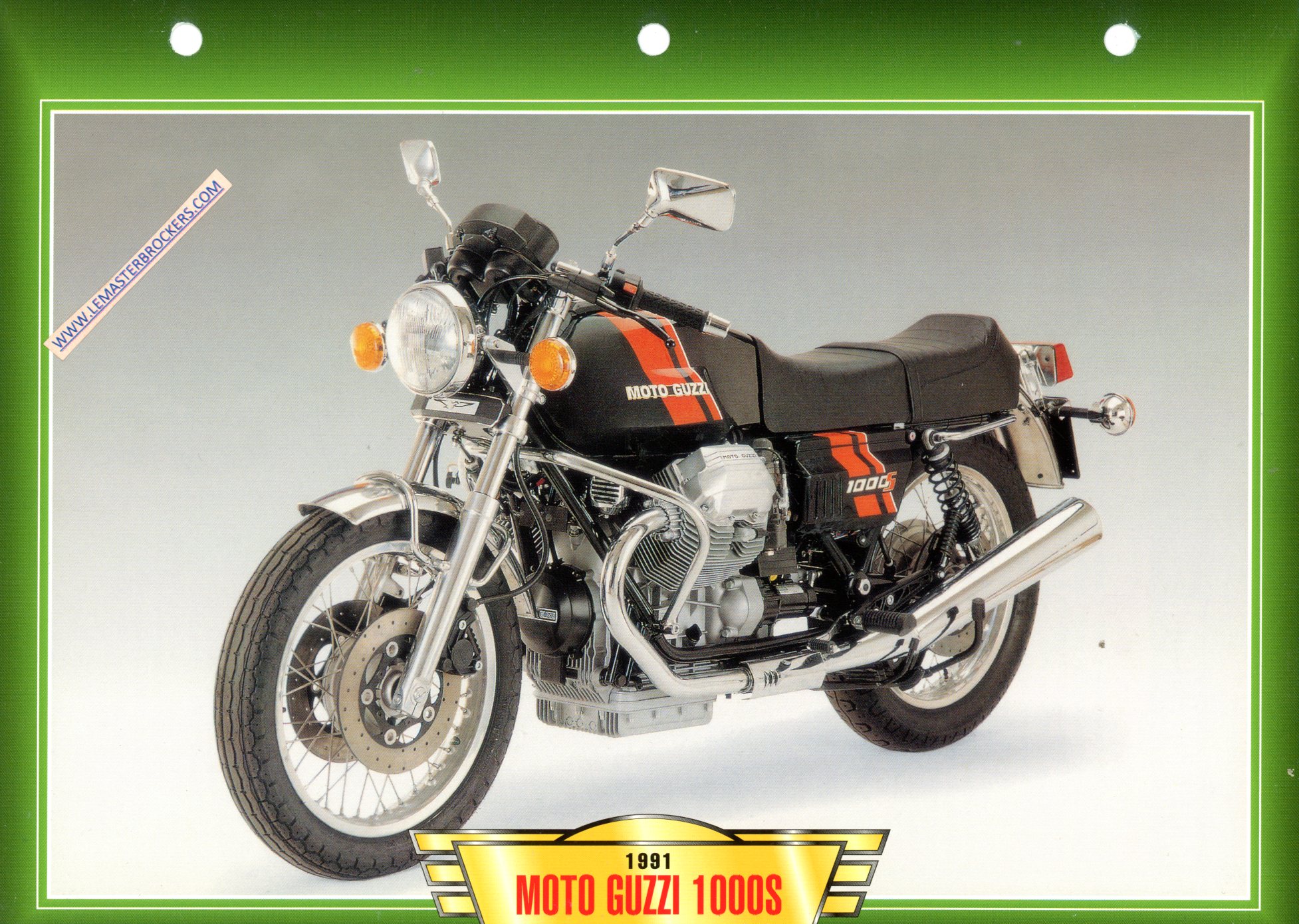 DOCUMENT MOTO GUZZI 1000S 1991 - FICHE MOTO