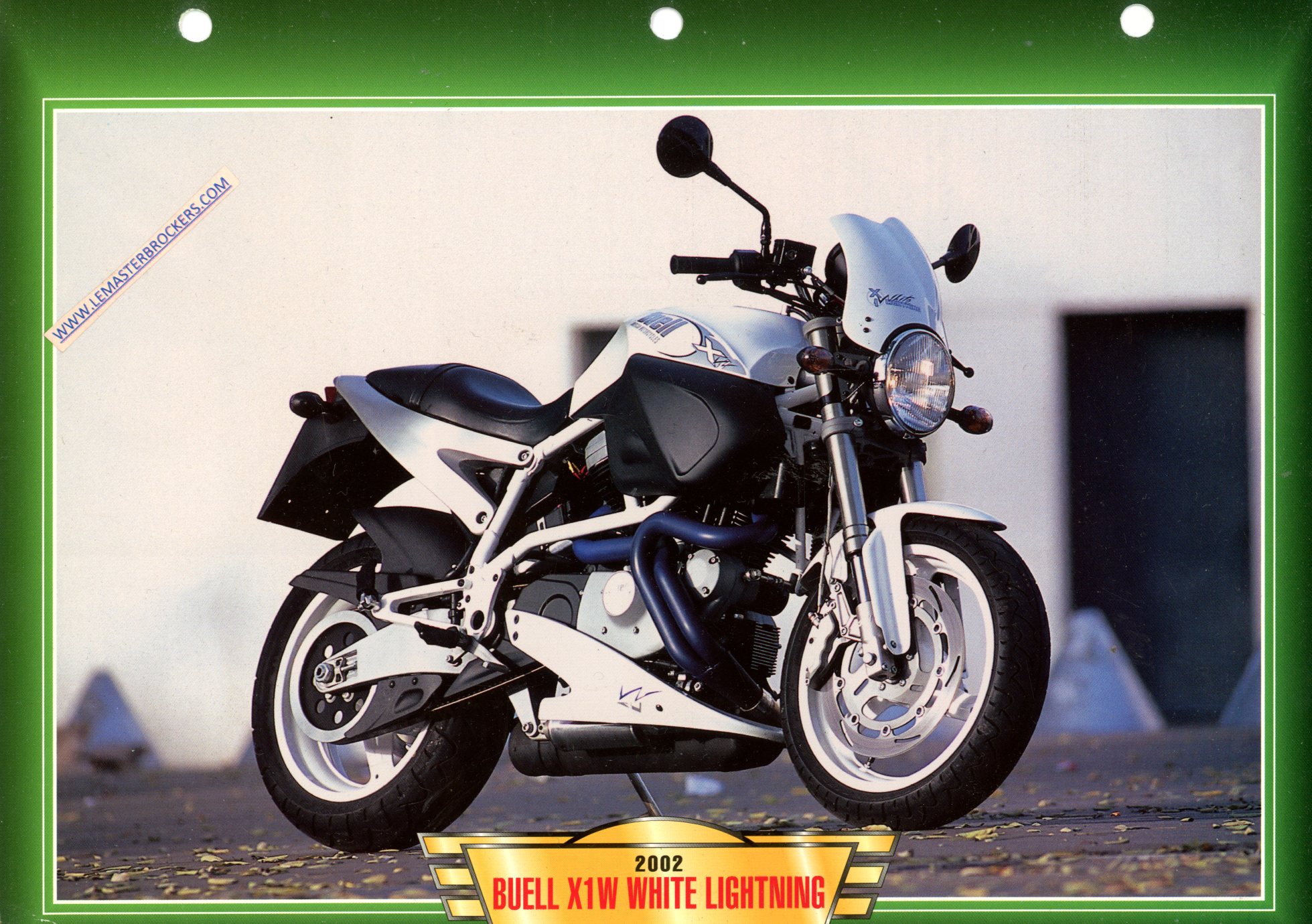 DOCUMENT MOTO BUELL X1W WHITE LEGHTNING 2002 - FICHE MOTO