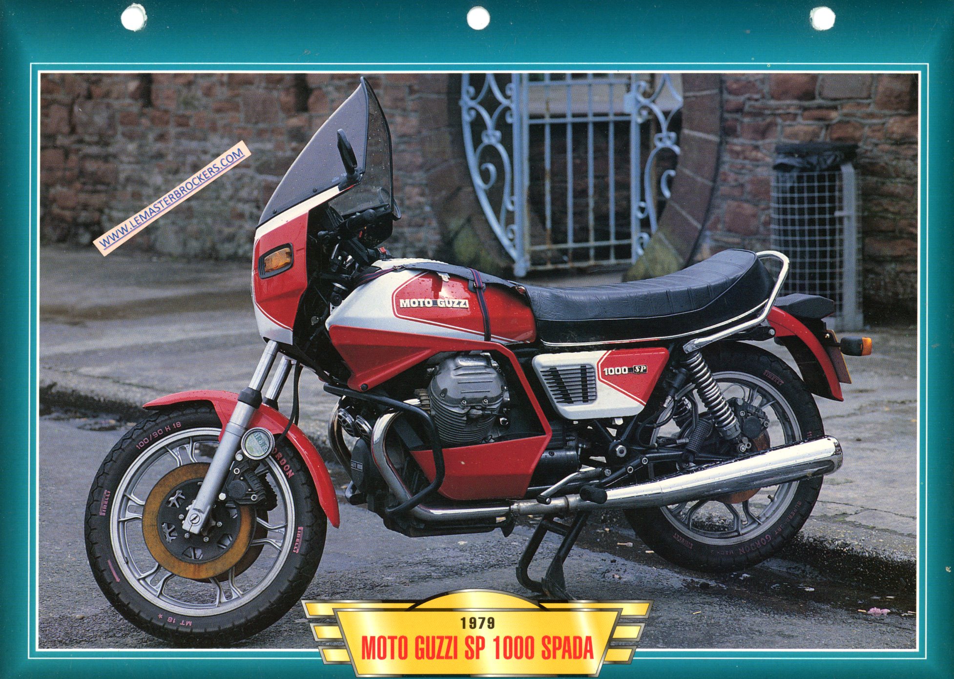 DOCUMENT MOTO GUZZI SP1000 SPADA 1978 - FICHE MOTO