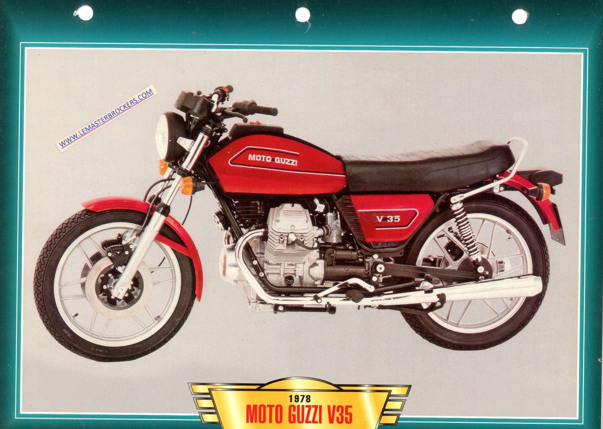DOCUMENT MOTO GUZZI V35 1978